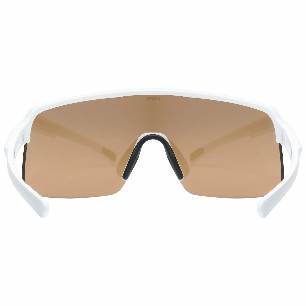 uvex dyrt, okulary sportowe unisex-dorosły, white matt/gold mirror, one size