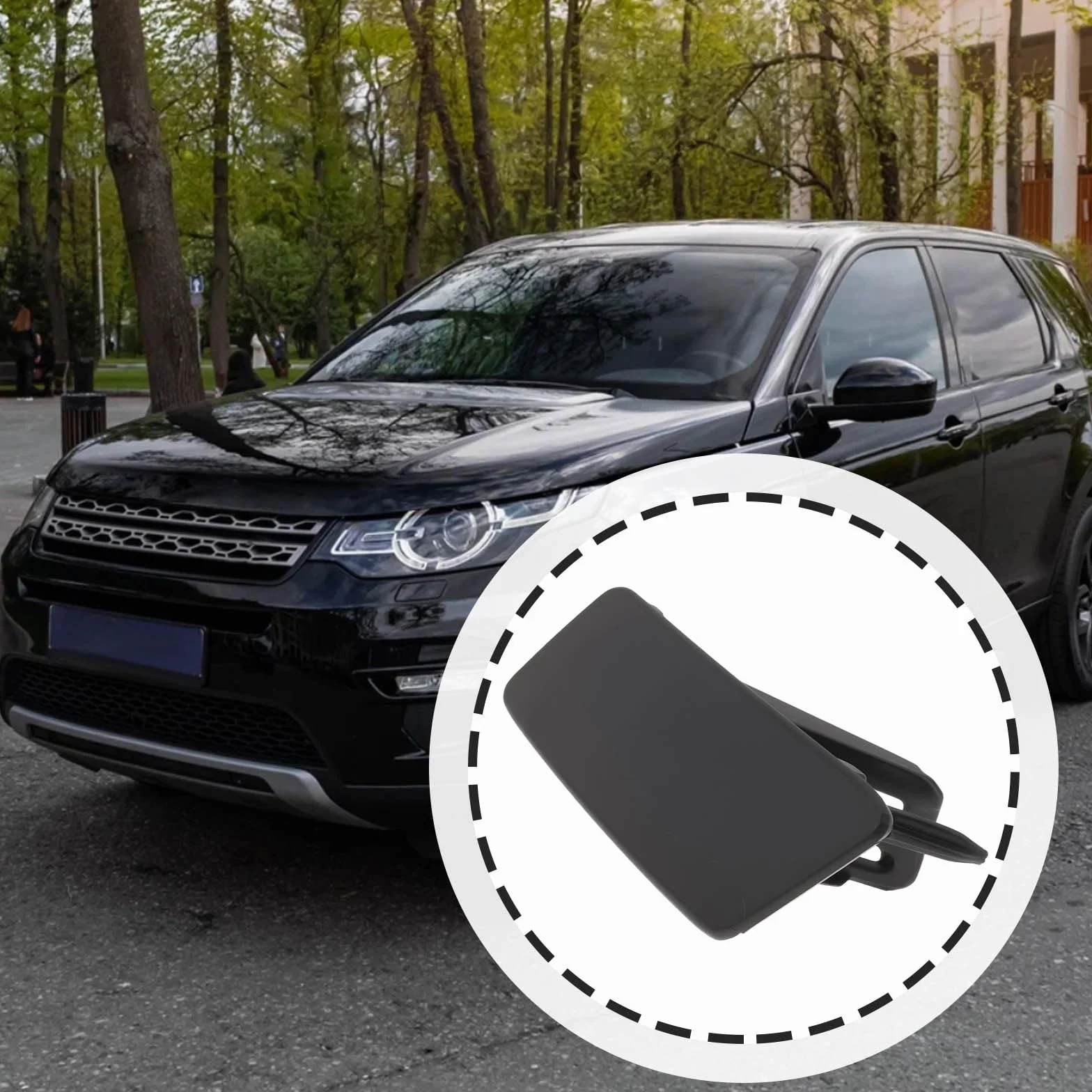 SG Store LR061225 osłona spryskiwacza przedniego zderzaka samochodowego kompatybilna z Land Rover Discovery Sport 2015-2019