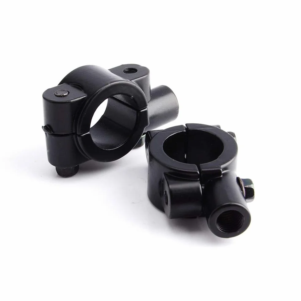 Keenso Kierownica Motocyklowa Wspornik Lusterka 7/8" Uniwersalny 10 mm Uchwyt Aluminiowy