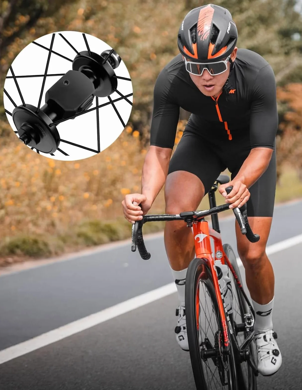 iGPSPORT SPD70 prędkościomierz rowerowy / CAD70 czujnik kadencji rowerowej, 300 godzin pracy baterii, Bluetooth 5.0 ANT+, wodoszczelność IPX7