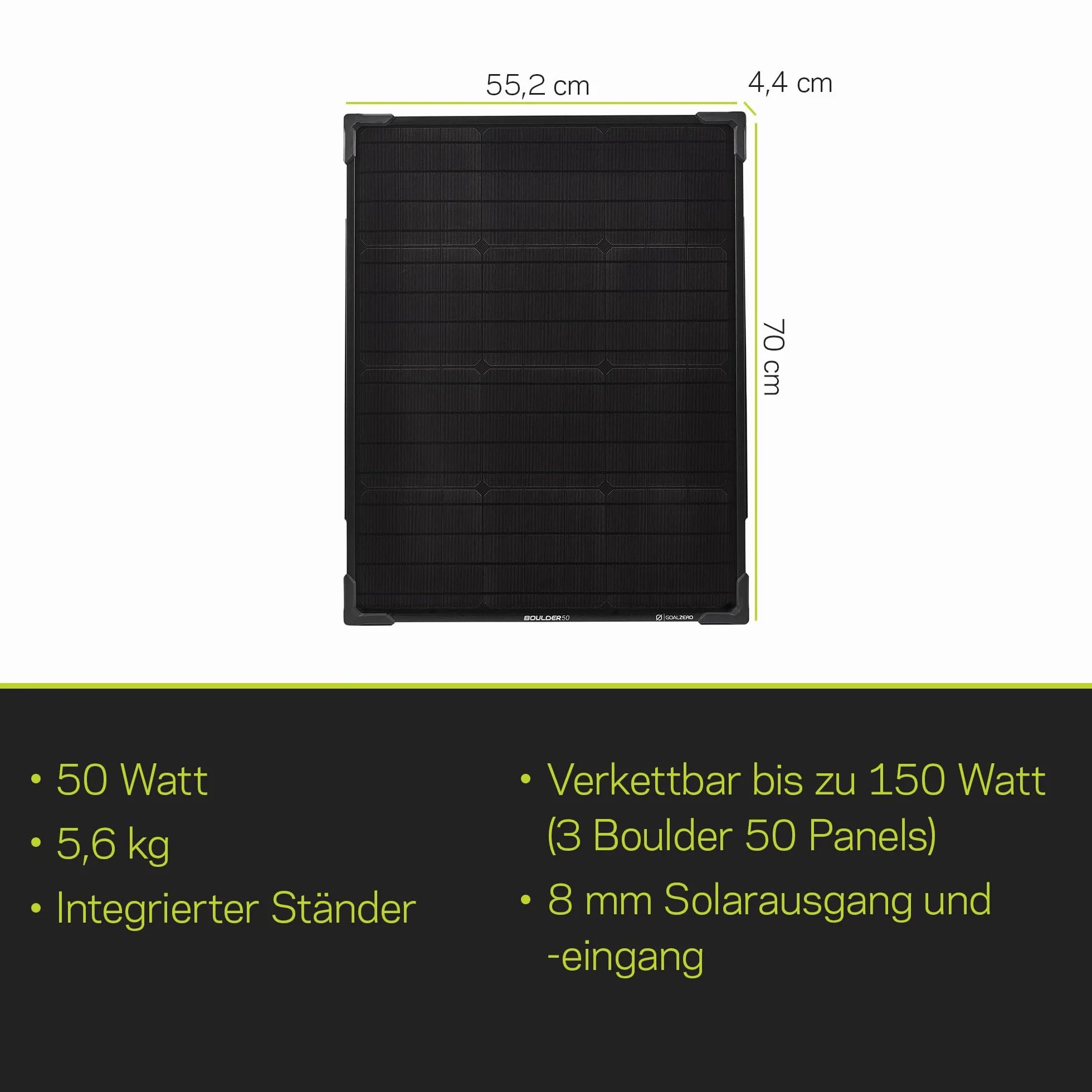 Goal Zero Boulder 50 32406 Ładowarka Solarna, Prąd Ładowania, Ogniwo Słoneczne 3500 mA, 60 W