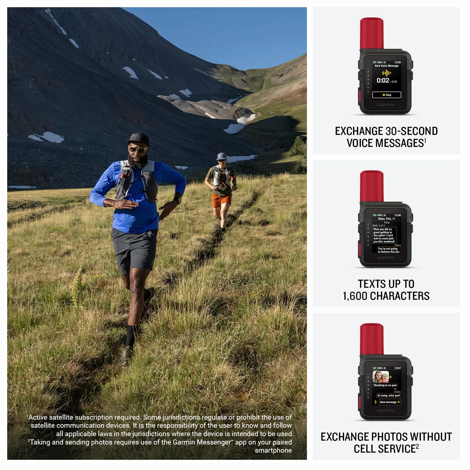 Garmin inReach Mini 3 Plus Lekki Komunikator Satelitarny GPS SOS, Ekran Dotykowy LCD 1,9", Żywotność Baterii 350 Godzin