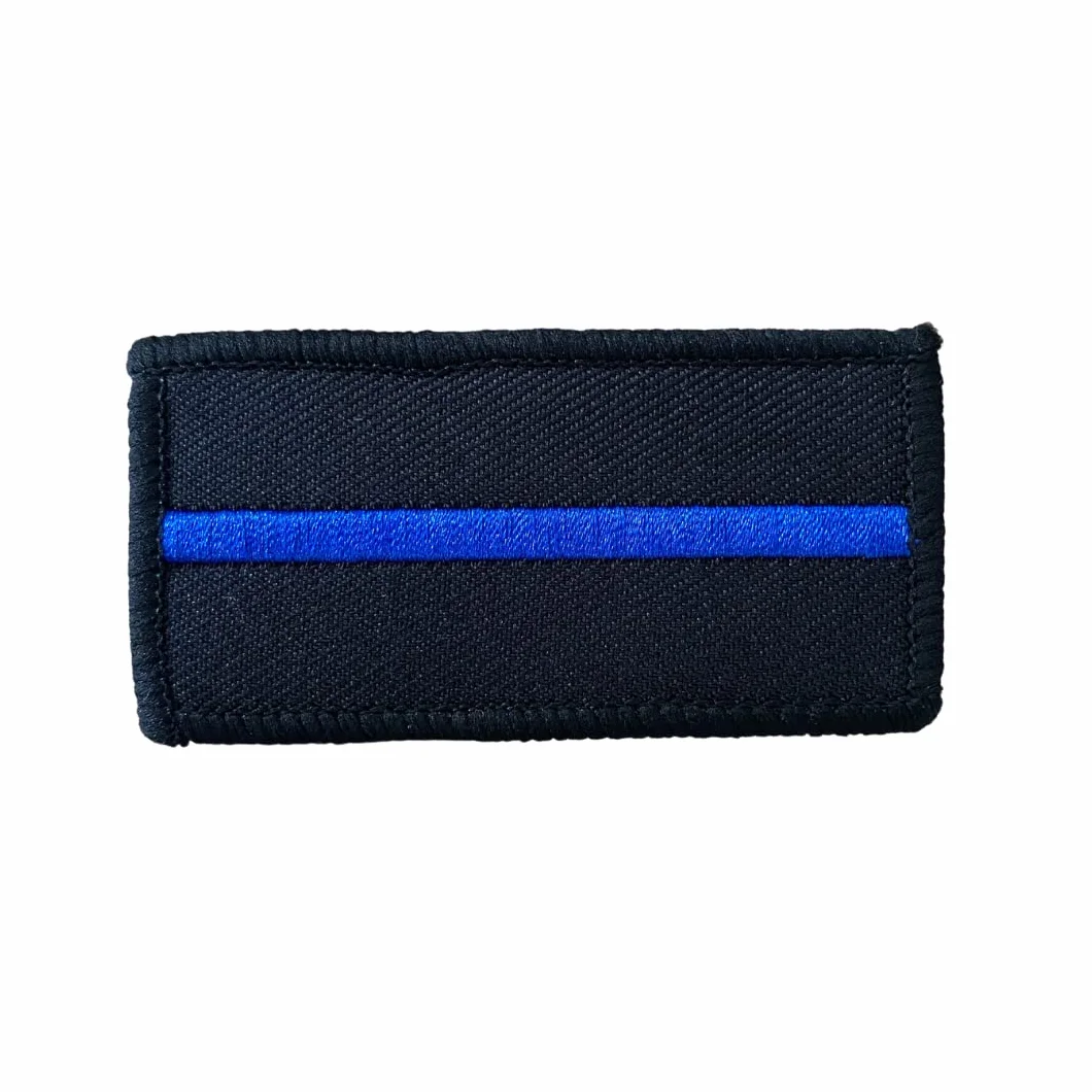Thin Blue Line naszywka tekstylna z rzepem - policja - niebieska linia - policja - solidarność