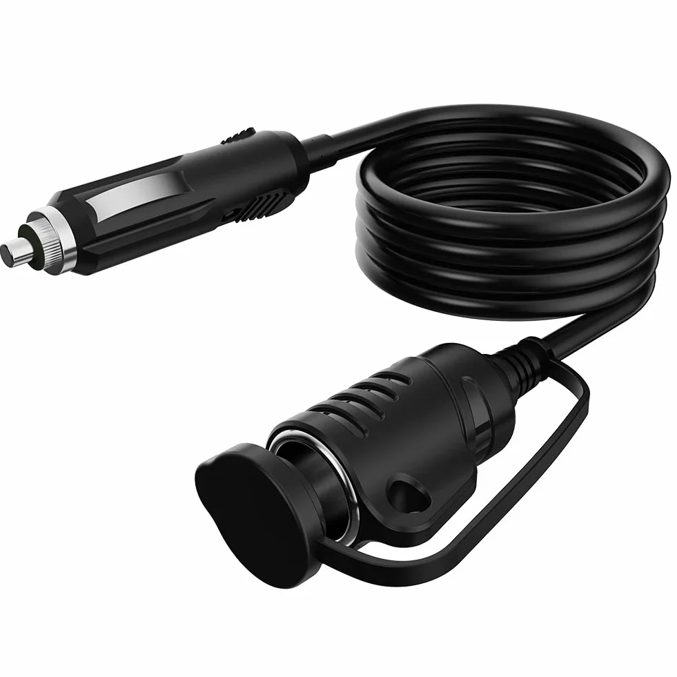 Przedłużacz zapalniczki samochodowej DC 12V/24V 16AWG do gniazda zapalniczki (1.5M)