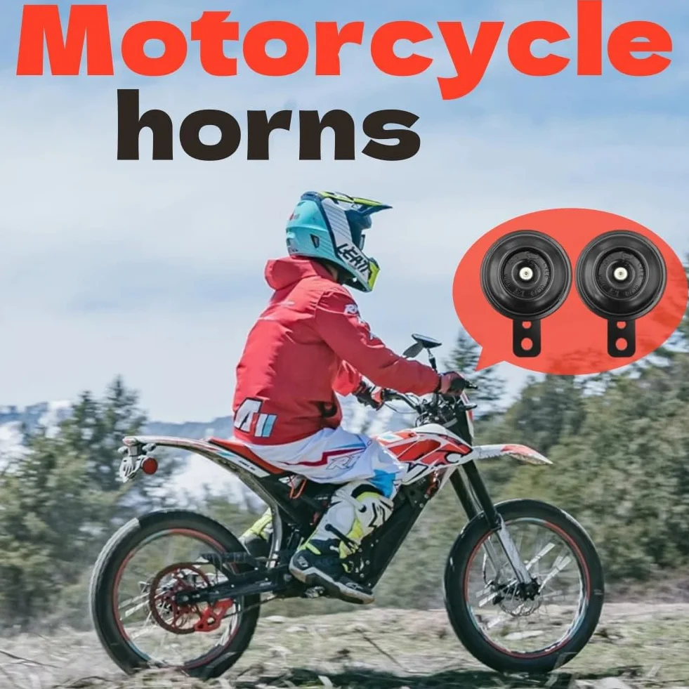 Róg samochodowy, uniwersalny klakson motocyklowy 12V, 12V, mocny klakson motocyklowy, trąbka samochodowa, potężny klakson do motocykla, skutera, pojazdu, ATV, quadu, motoru, czarnego