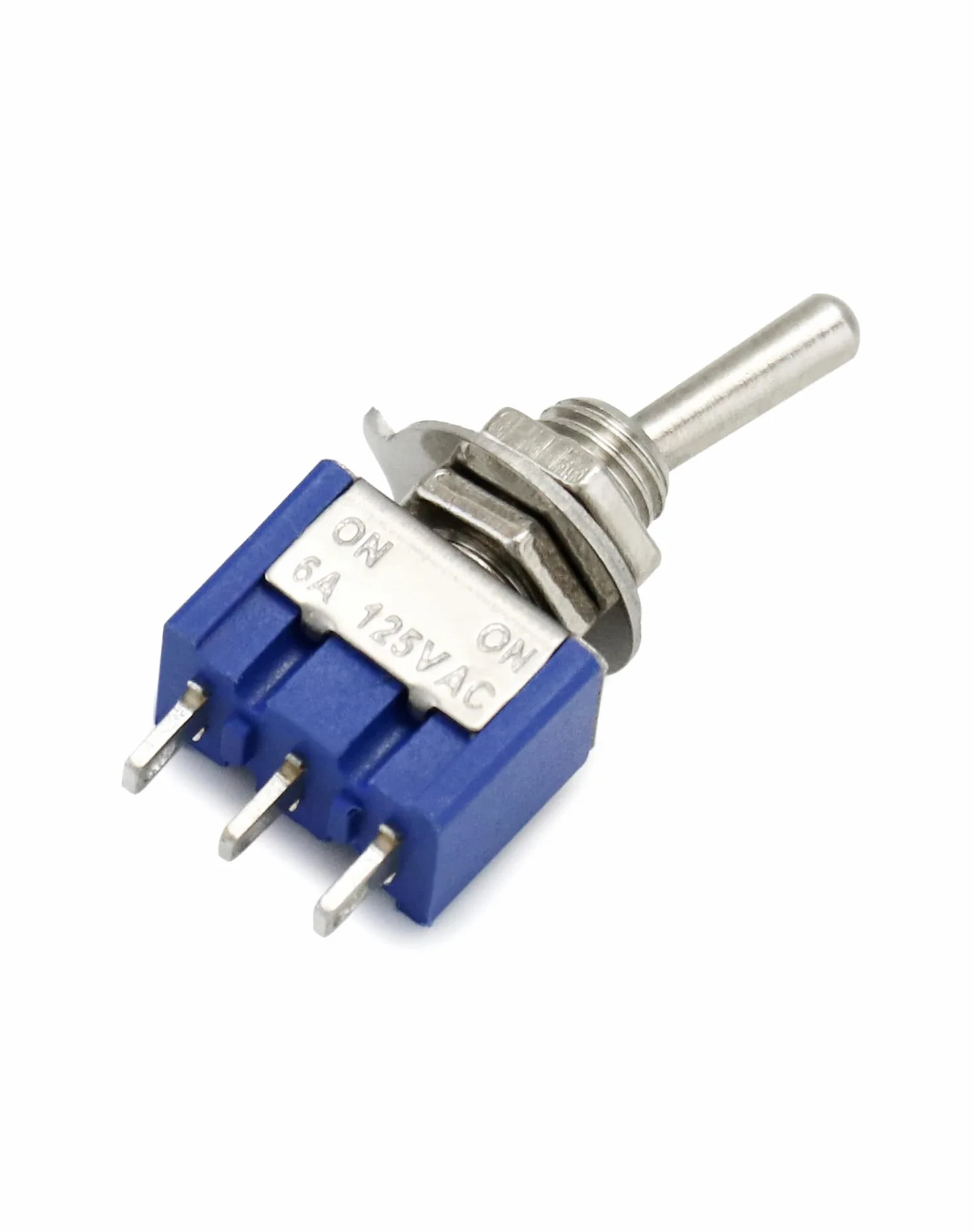QWORK Mini przełącznik dwupozycyjny SPST AC 125V 6A ON-ON 3 piny