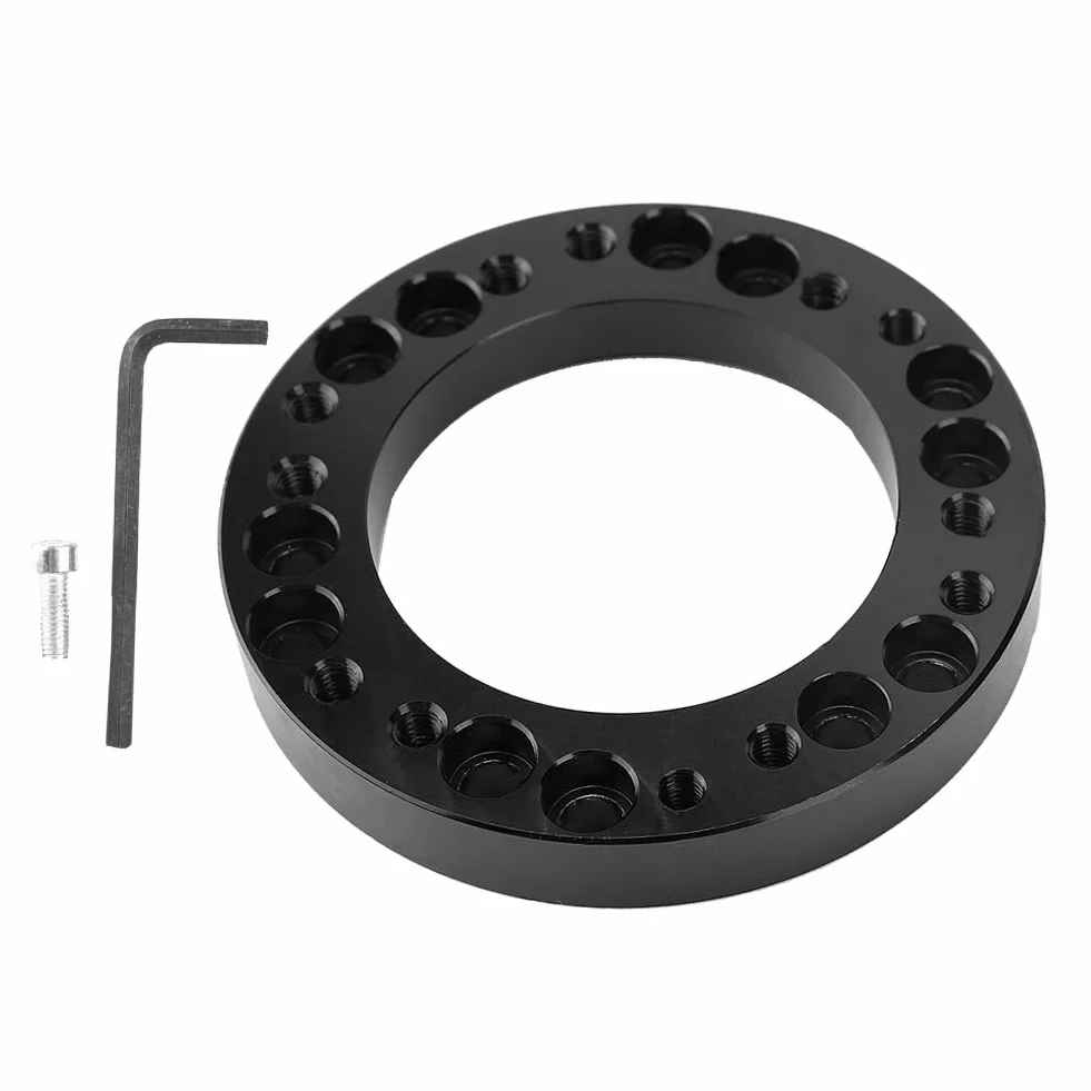 Adapter do kierownicy z otworami na kierownicę, 12,5 mm, uniwersalny adapter do kierownicy samochodowej, piasty, Racing Spacer, zestaw adapterów 70 mm