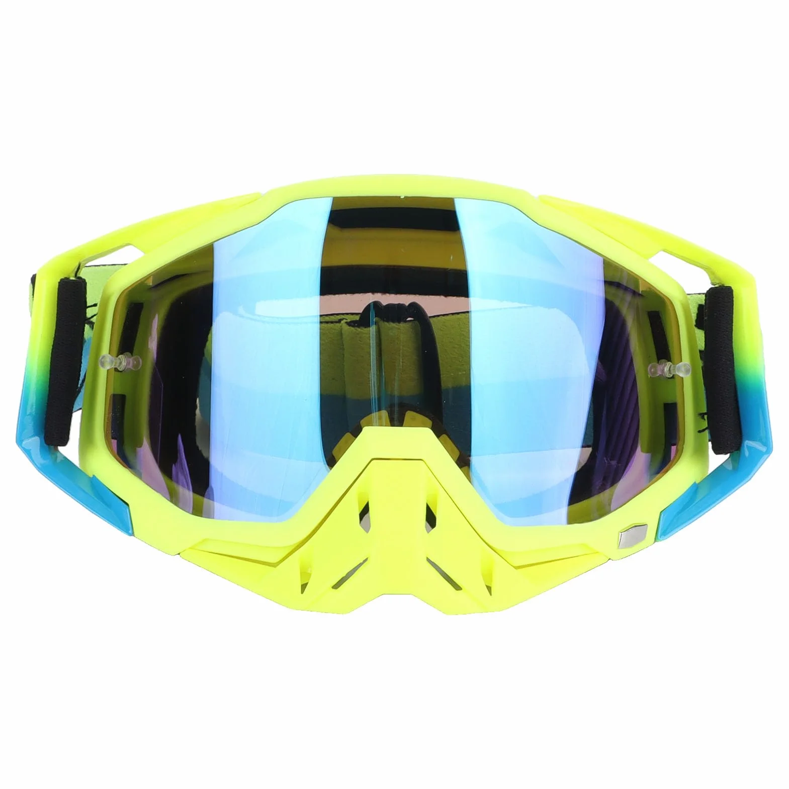 Drfeify Gogle Motocyklowe, Pyłoszczelne, Wiatroszczelne i Chroniące Przed Promieniami UV Gogle Motocrossowe do Jazdy na Nartach, z lekką ramką z TPU i wyściółką z Gąbki o Szerokim Polu