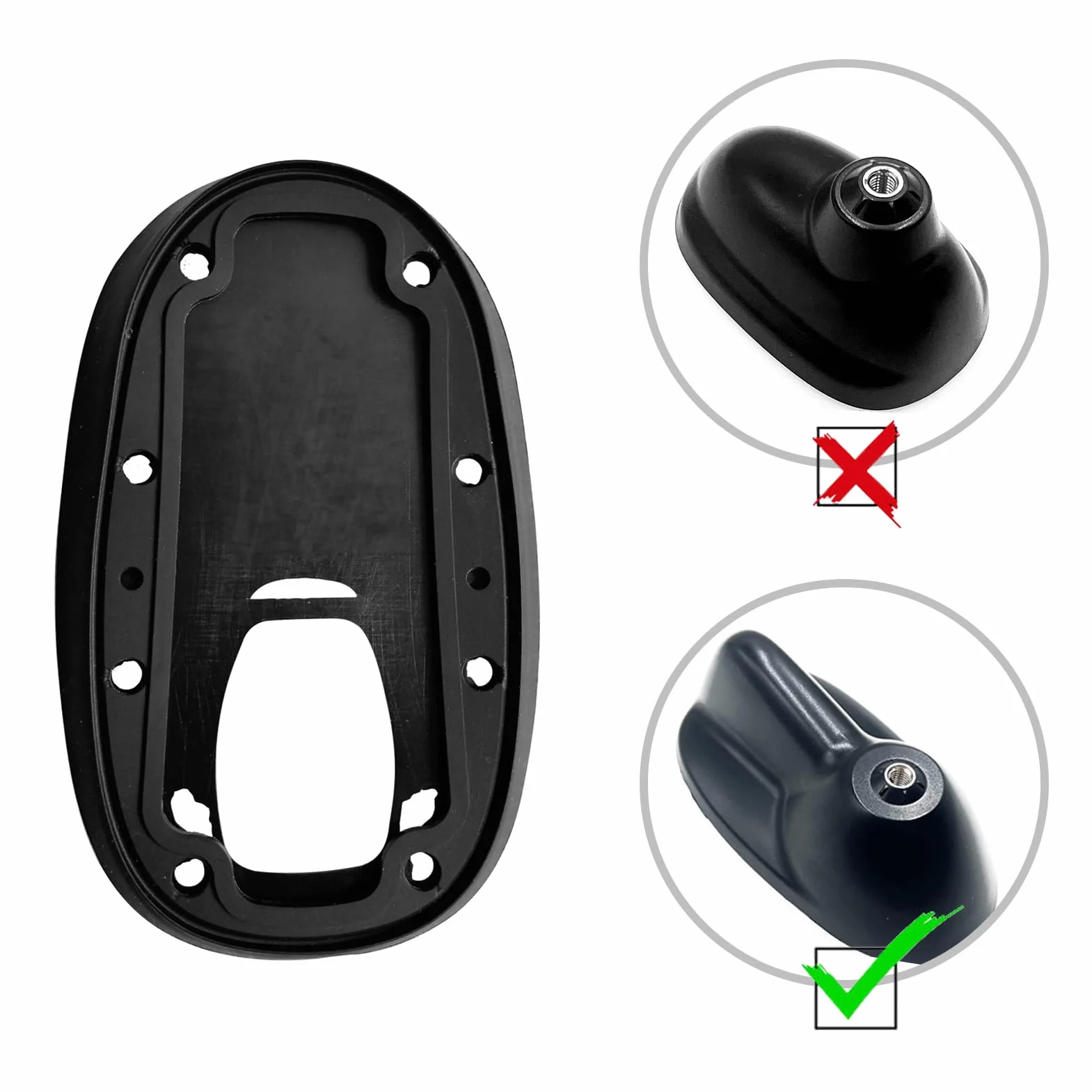 Uszczelka podstawy anteny, gumowa uszczelka do anteny dachowej, zamiennik do Mini R55 R56 65203456088, 65203456089