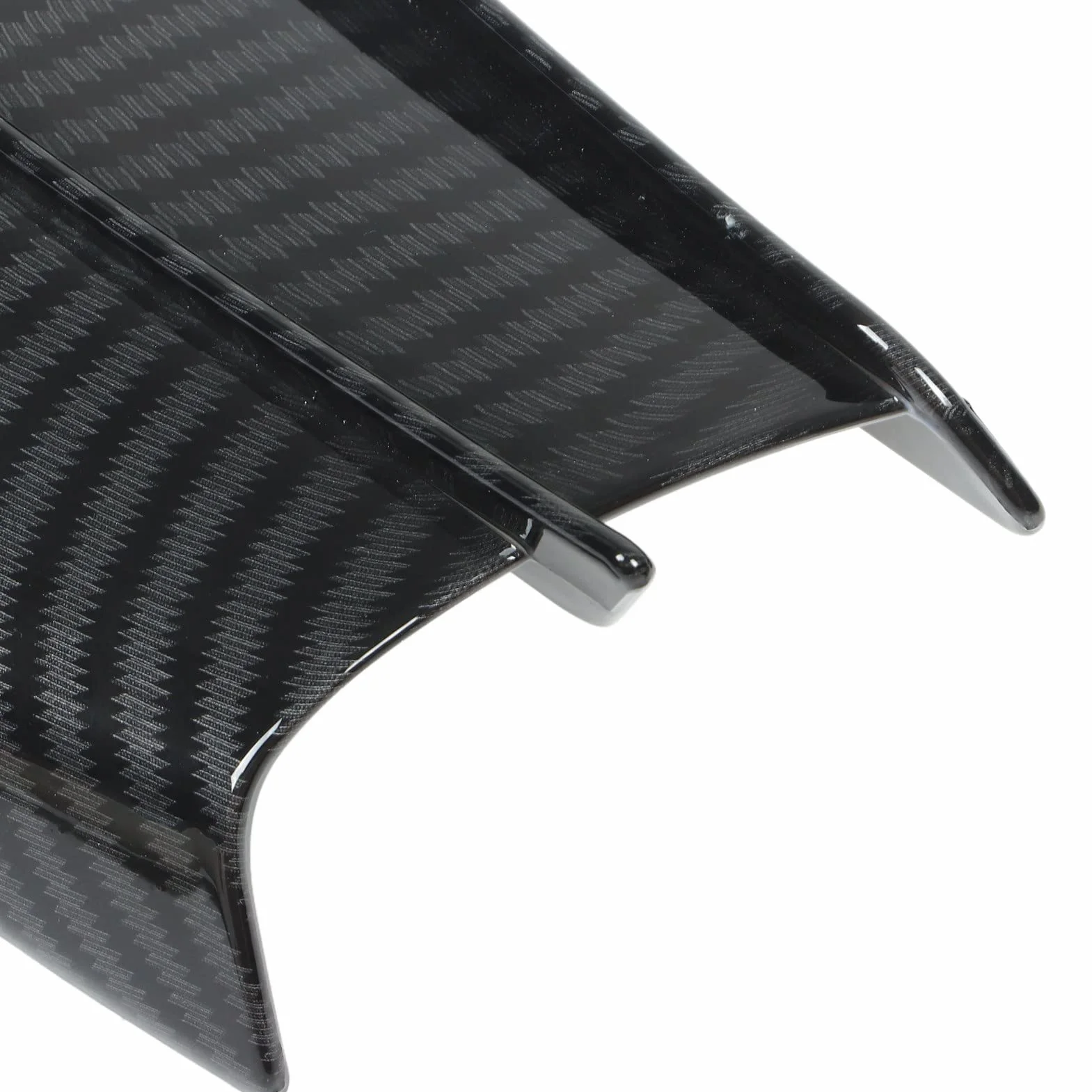 Winglet Motocyklowy, Uniwersalne Skrzydło Aerodynamiczne z Włókna Węglowego ABS z Samoprzylepnymi Bocznymi Owiewkami Owiewki Motocyklowe dla YZF R3 R25 Z400 400