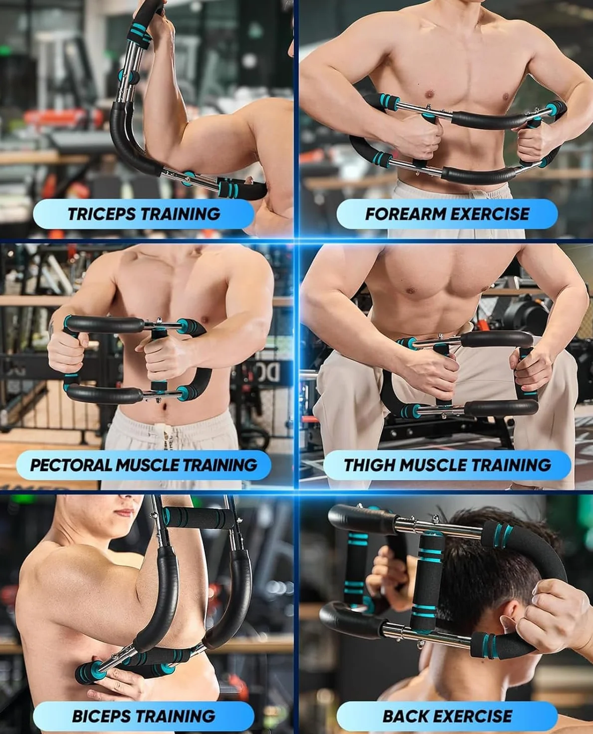 Twister Arm Trainer, 40-100lb Regulowany Sprzęt Do ćwiczeń Klatki Piersiowej, Trener Ramion, Twister Arm Trainer, Przenośny Drążek Power Twister, Odłączana Konstrukcja Fitness Anywhere