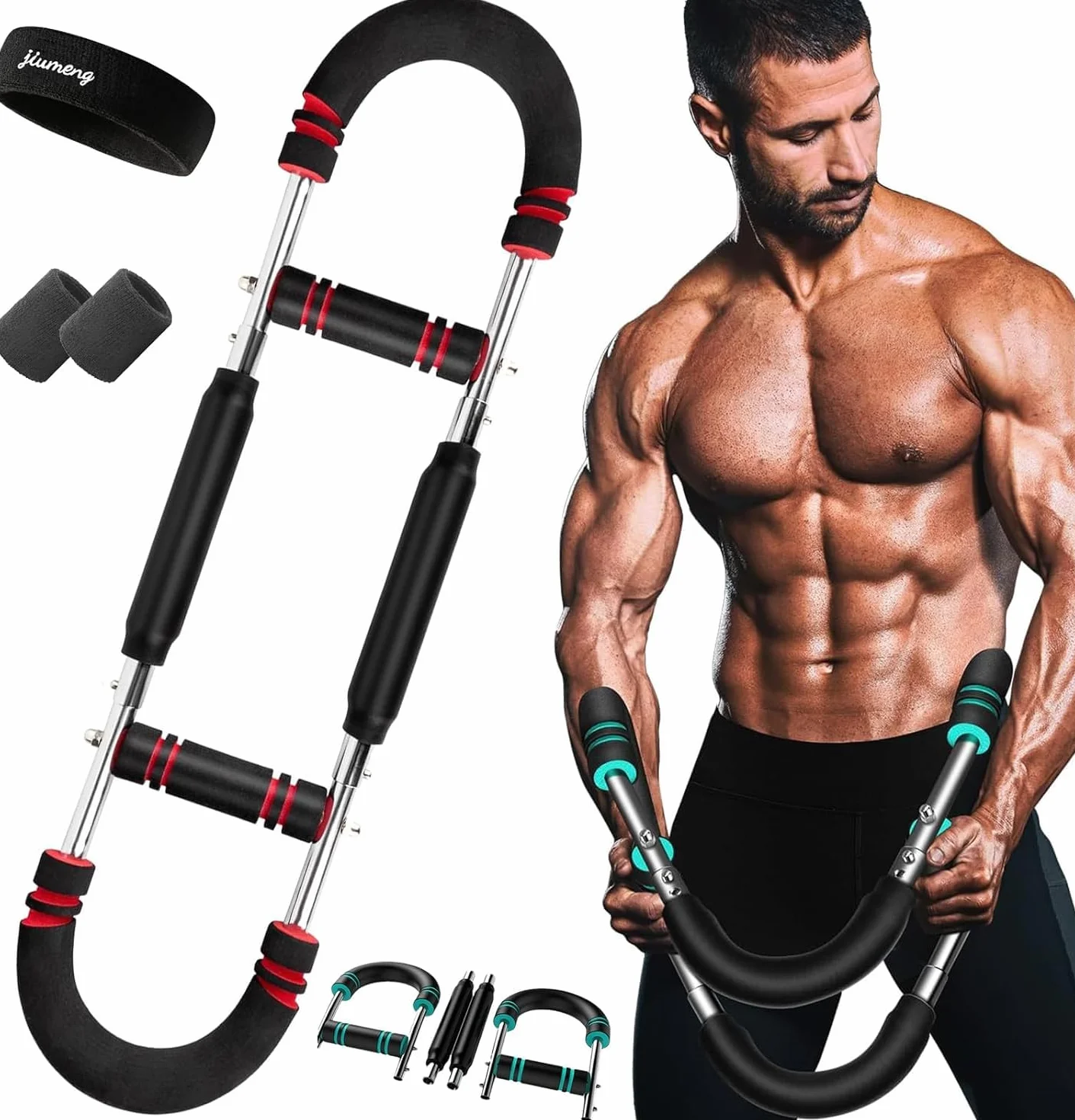 Twister Arm Trainer, 40-100lb Regulowany Sprzęt Do ćwiczeń Klatki Piersiowej, Trener Ramion, Twister Arm Trainer, Przenośny Drążek Power Twister, Odłączana Konstrukcja Fitness Anywhere