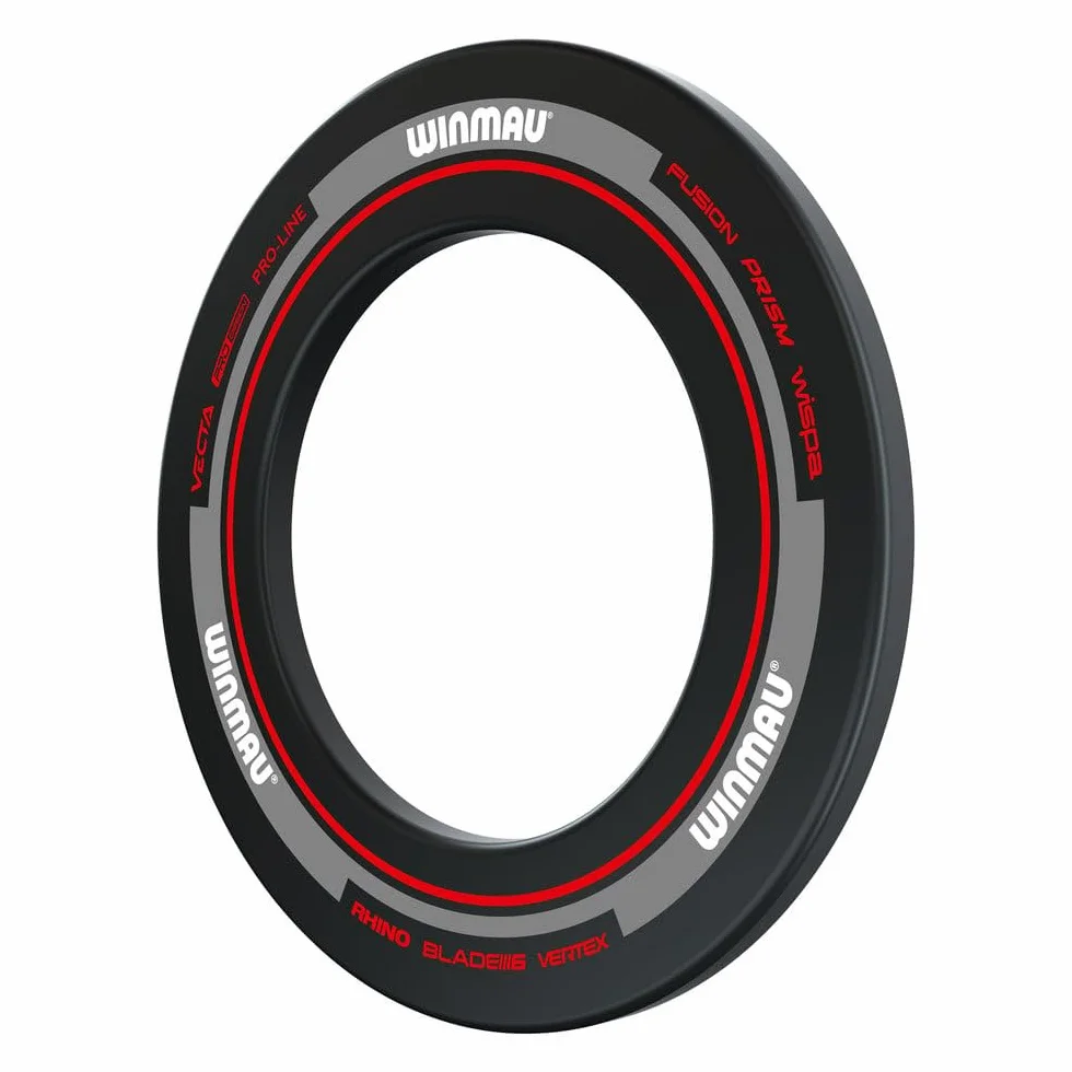 WINMAU Pierścień ochronny do tarczy do darta – Advance czarny, czerwony, biały i zielony Dart Surround