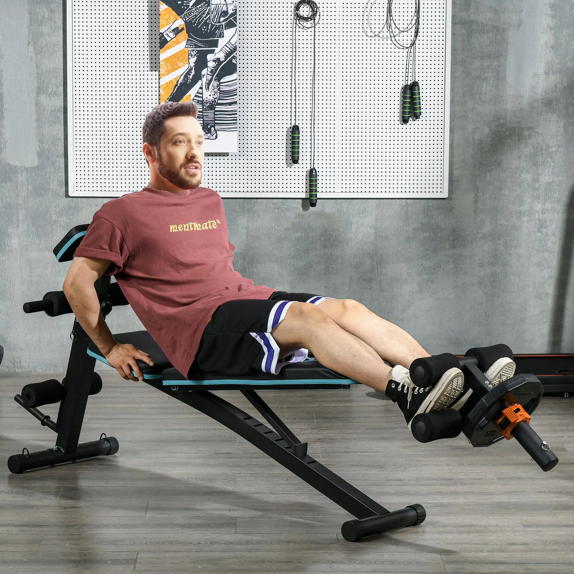 SPORTNOW Tib Bar Tibialis Trainer Maszyna do podnoszenia łydek do szyn goleni i łagodzenia bólu kolan, pasuje do talerzy obciążających 5 cm
