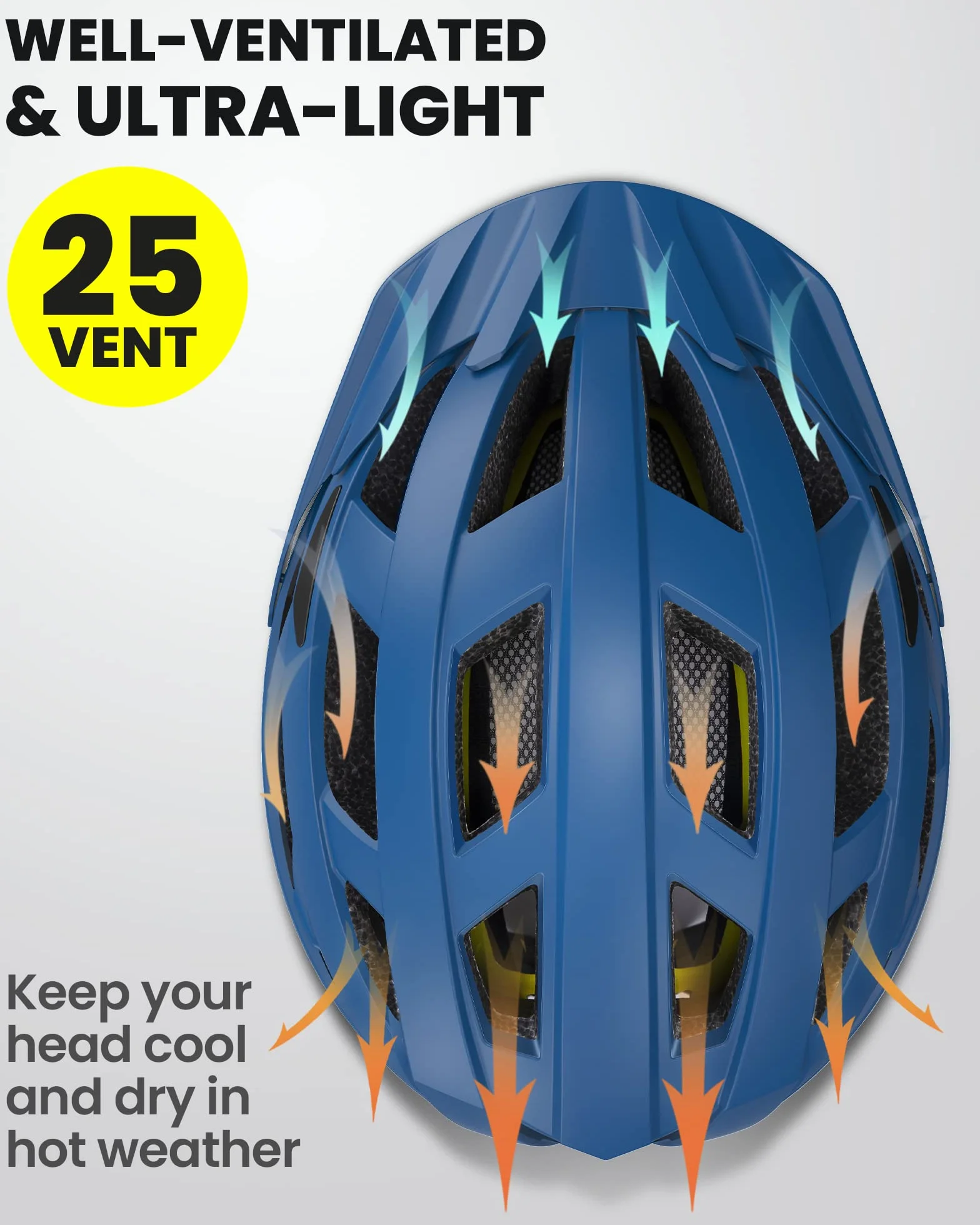 OutdoorMaster Kask rowerowy MIPS Recreational MIPS, dwie wyjmowane wkładki i wentylacja w wielu środowiskach, kask rowerowy górski, autostrada dla młodzieży i dorosłych