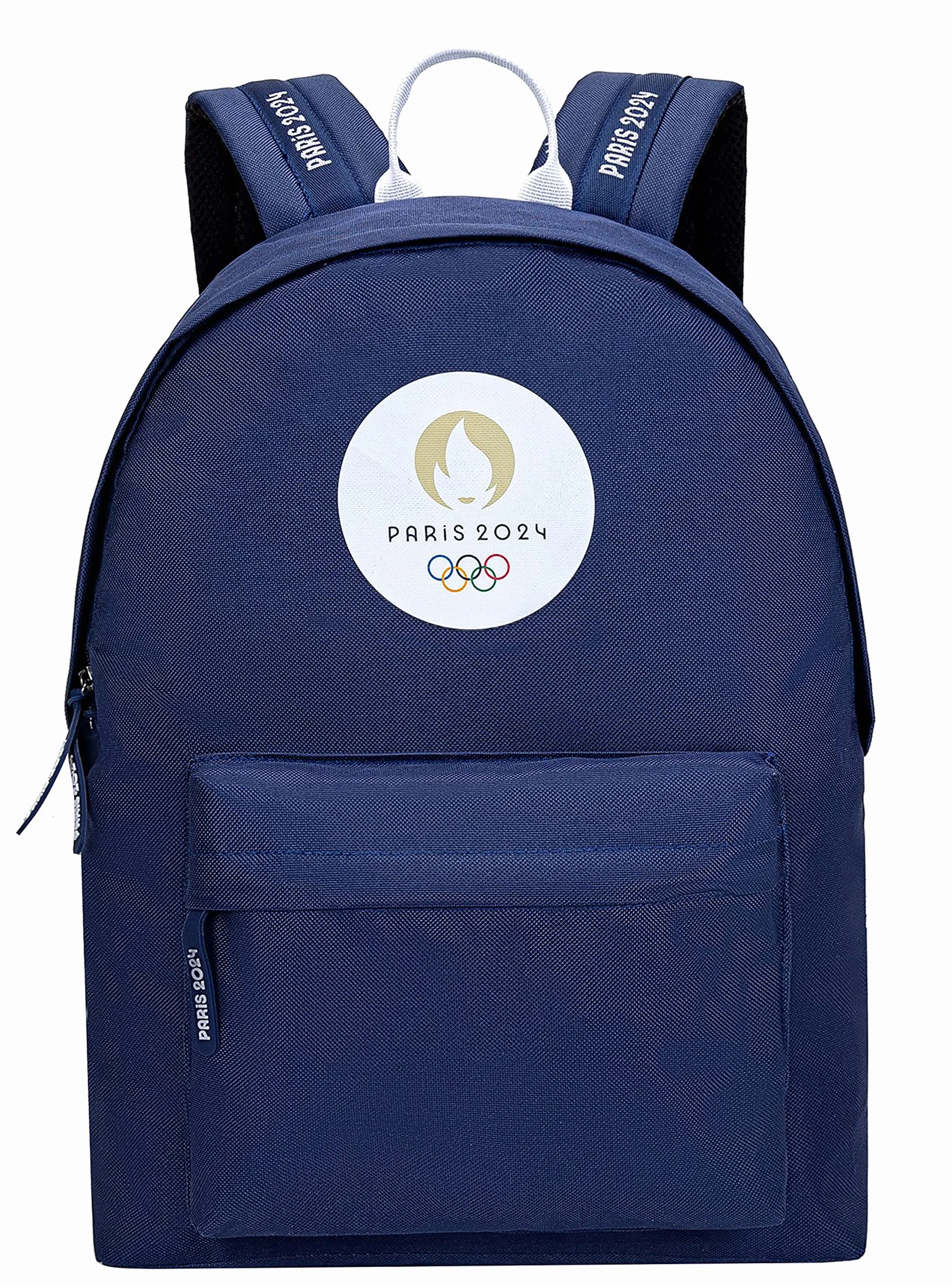 PARIS 2024 Plecak szkolny JO Oficjalna Kolekcja Igrzyska Olimpijskie Niebieski 43x30x14cm, Niebieski, 43 x 30 x 14 cm