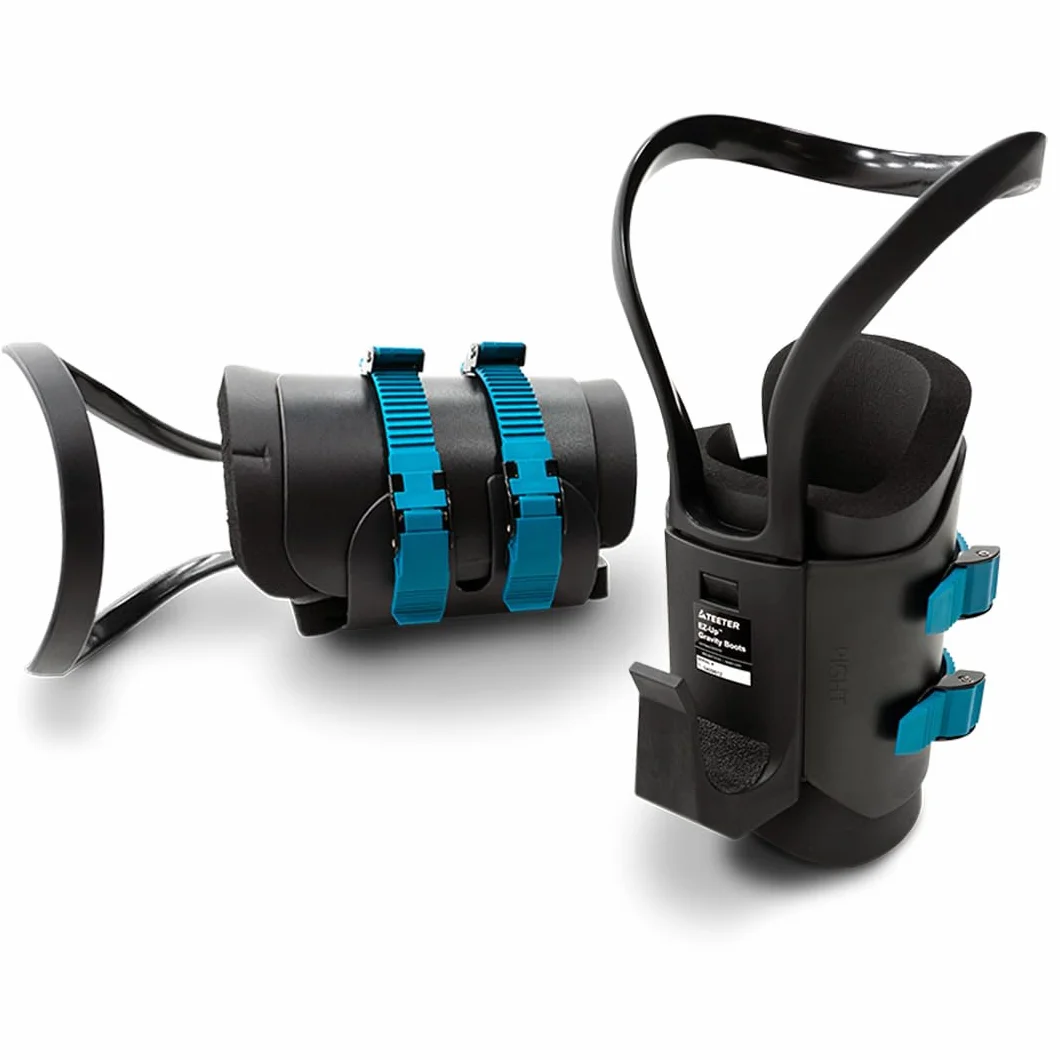 Teeter EZ-Up Gravity Boots - Inversion Decompression Stretching, Back Pain Relief and Core Strength Sit Ups, Hang Upside Down for Home Fitness or Gym Rack Bar