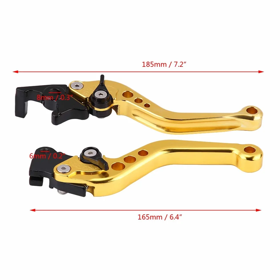 Dźwignia Hamulca Sprzęgła Para 22mm 7/8" CNC Aluminium Uchwyt Dźwigni Hamulca Bębnowego Sprzęgła Motocykla Uniwersalna Dźwignia Hamulca Sprzęgła Z Wyłączeniem YZF R125