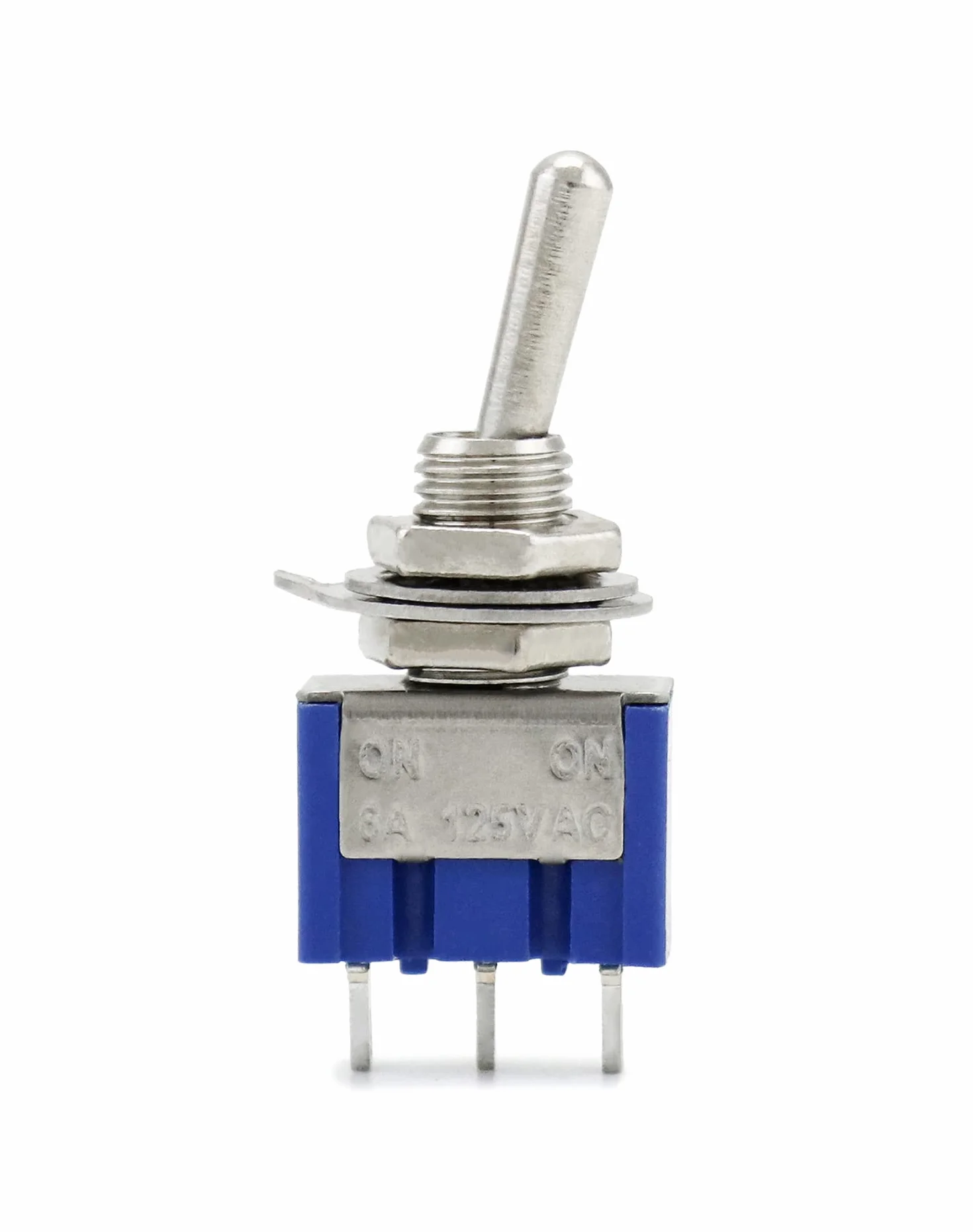 QWORK Mini przełącznik dwupozycyjny SPST AC 125V 6A ON-ON 3 piny