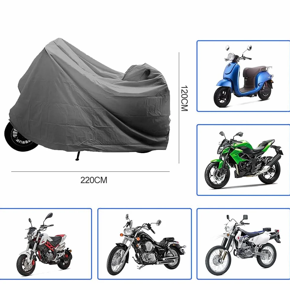 Pokrowiec na motocykl, motorower, skuter, wodoszczelny, odporny na zimę, pokrowiec na motocykl, skuter, 220 x 120 cm