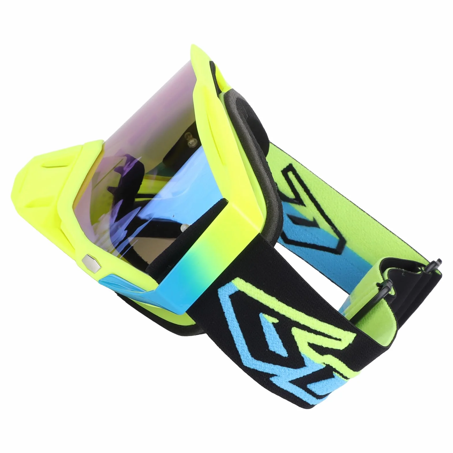 Drfeify Gogle Motocyklowe, Pyłoszczelne, Wiatroszczelne i Chroniące Przed Promieniami UV Gogle Motocrossowe do Jazdy na Nartach, z lekką ramką z TPU i wyściółką z Gąbki o Szerokim Polu