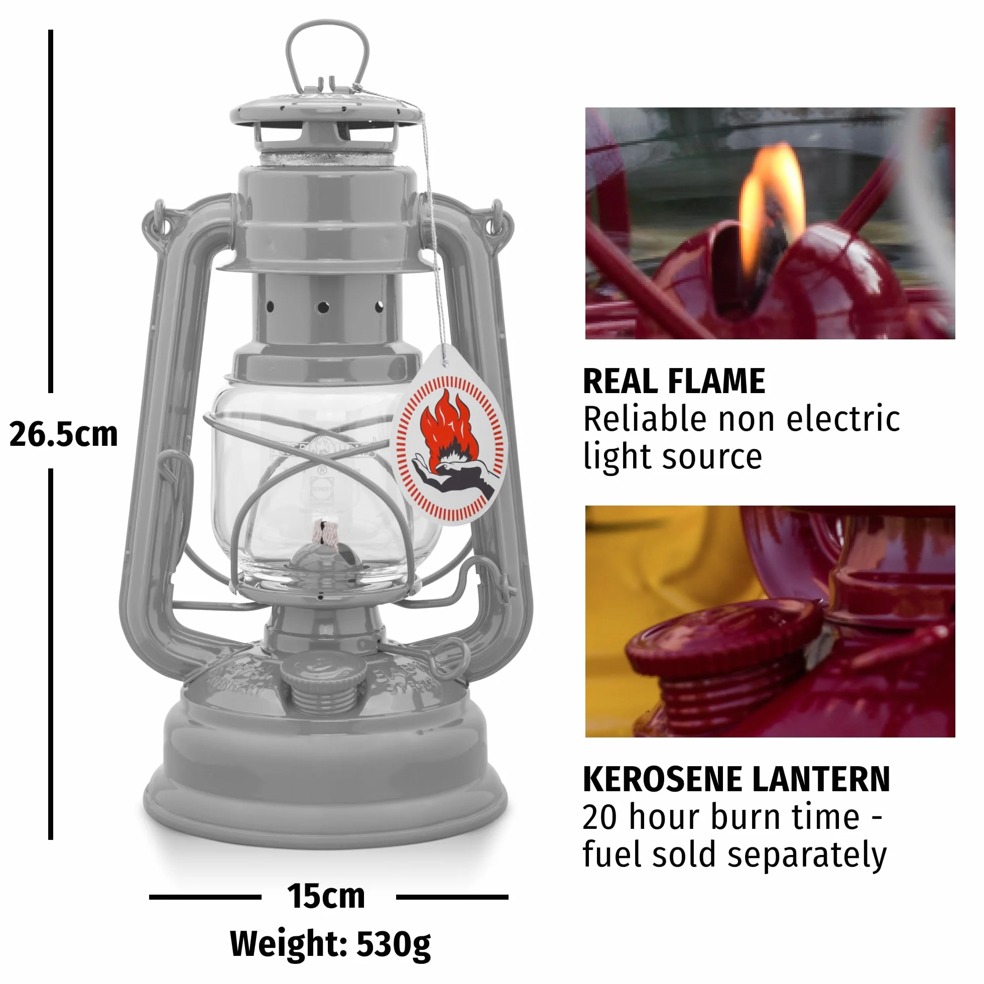 Feuerhand Baby Special 276, latarnia sztormowa, zielona (Moosgrün)