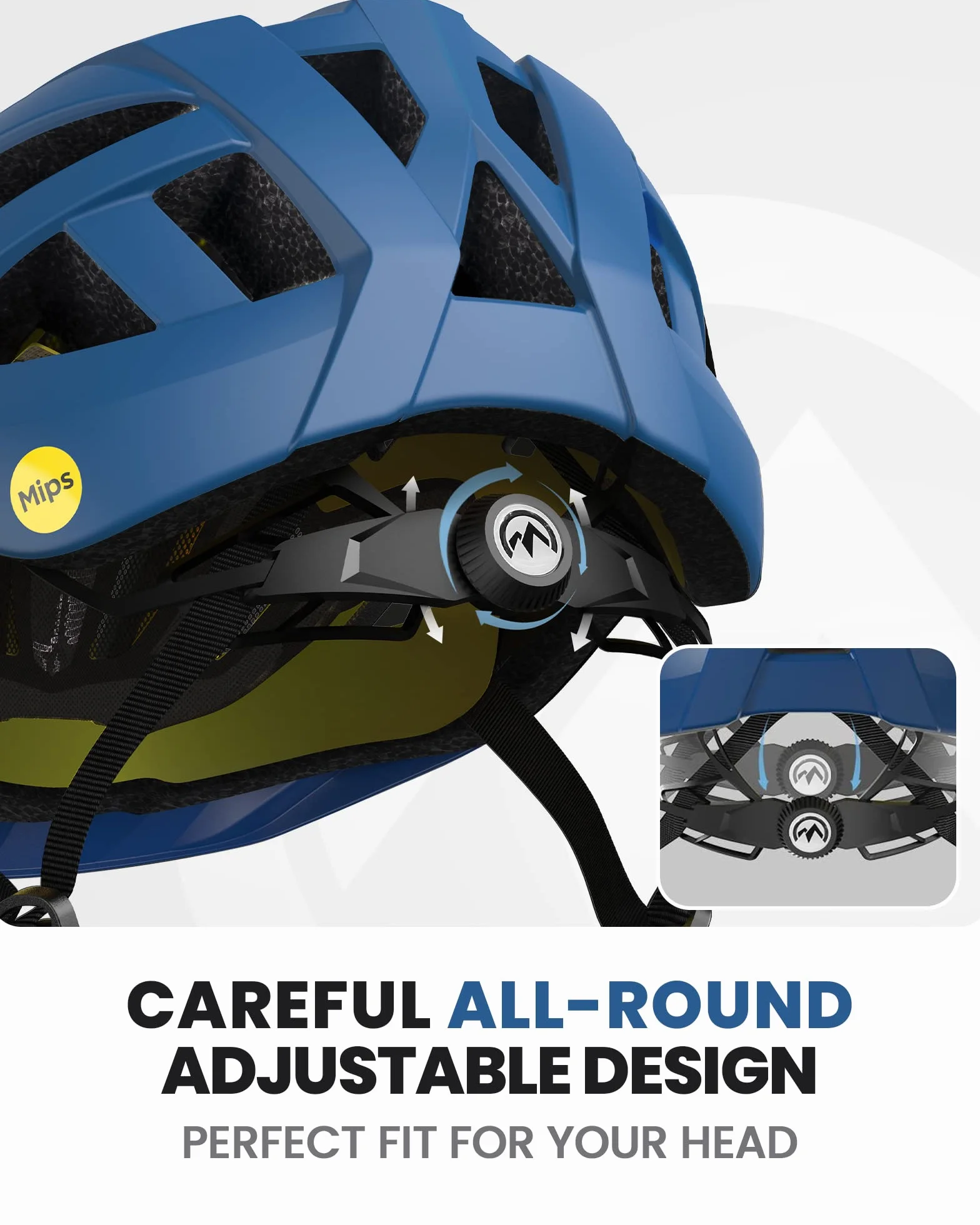 OutdoorMaster Kask rowerowy MIPS Recreational MIPS, dwie wyjmowane wkładki i wentylacja w wielu środowiskach, kask rowerowy górski, autostrada dla młodzieży i dorosłych