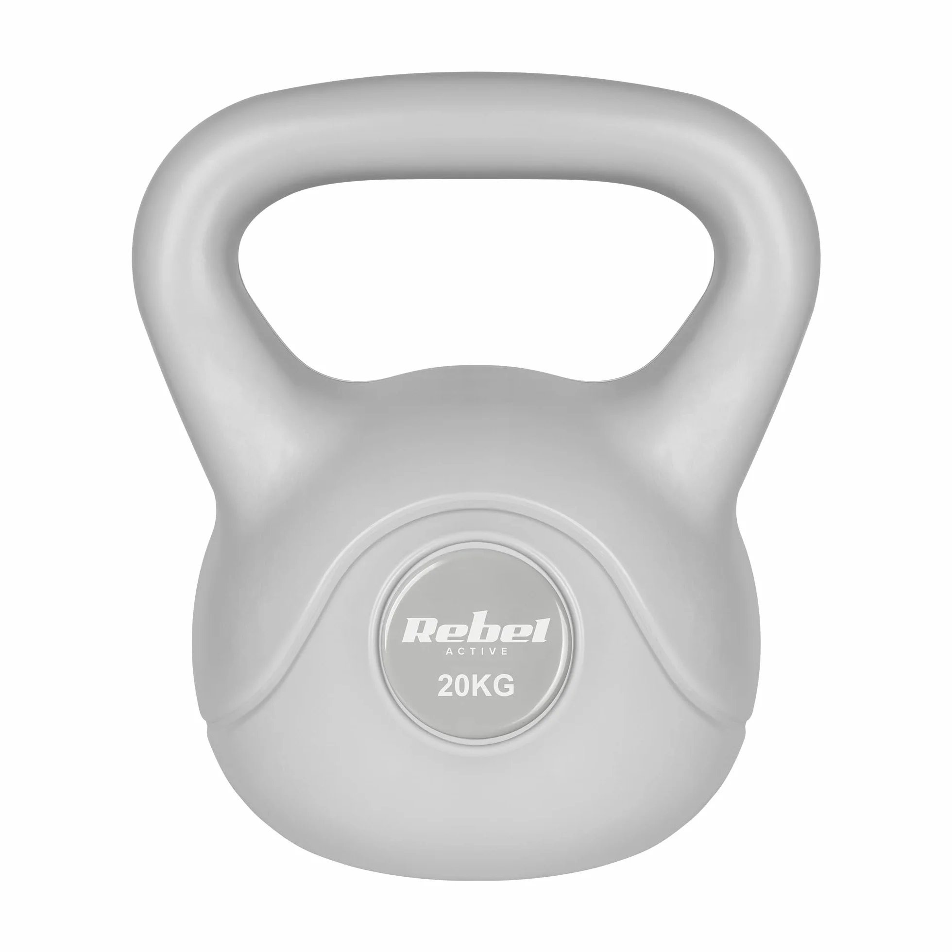 Rebel Electro Kettlebell Bitumiczny 20kg RBA-2322G-20 Szary