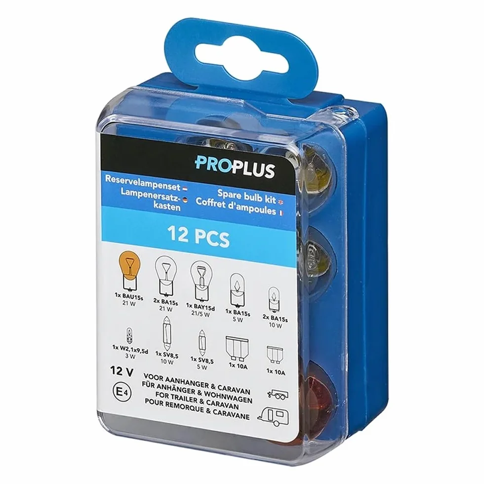 ProPlus skrzynka zastępcza do lamp przyczep kempingowych 12-częściowy