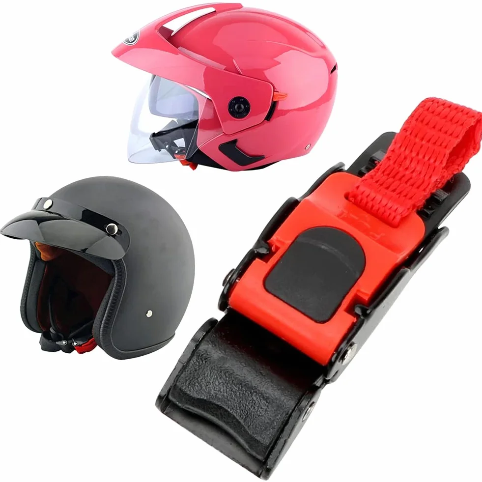 Klamra na kask, klamra do kasku motocyklowego, klips do kasku motocyklowego, aby zachować stabilny i bezpieczny kask podbródkowy podczas jazdy motocyklem lub rowerem-2 szt