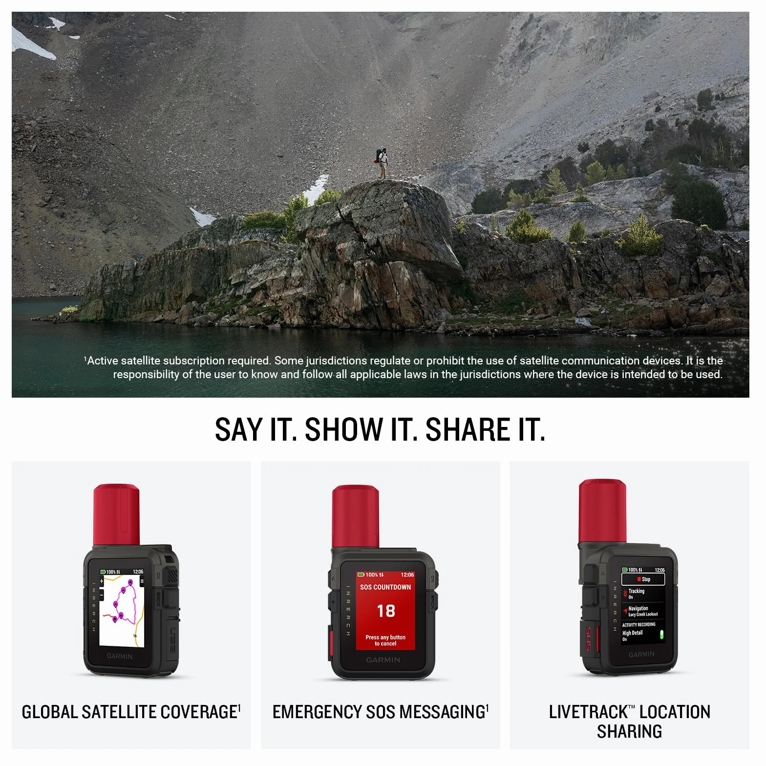 Garmin inReach Mini 3 Plus Lekki Komunikator Satelitarny GPS SOS, Ekran Dotykowy LCD 1,9", Żywotność Baterii 350 Godzin