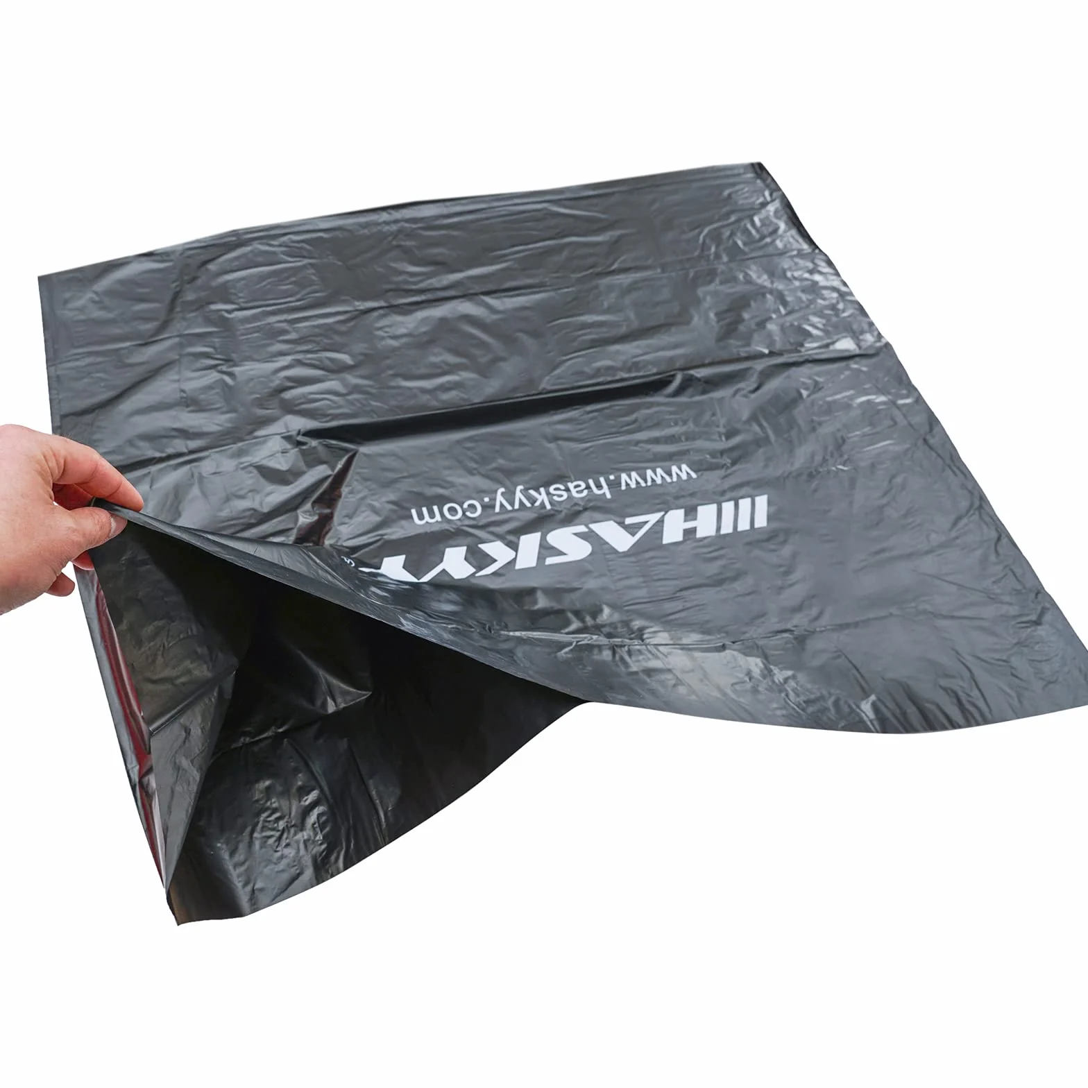 HASKYY XXL Zestaw worków na opony 4-częściowy 110x110cm do 22 cali Premium Pokrowce na opony, zestaw toreb do przechowywania, transportu i przechowywania opon - CZARNY