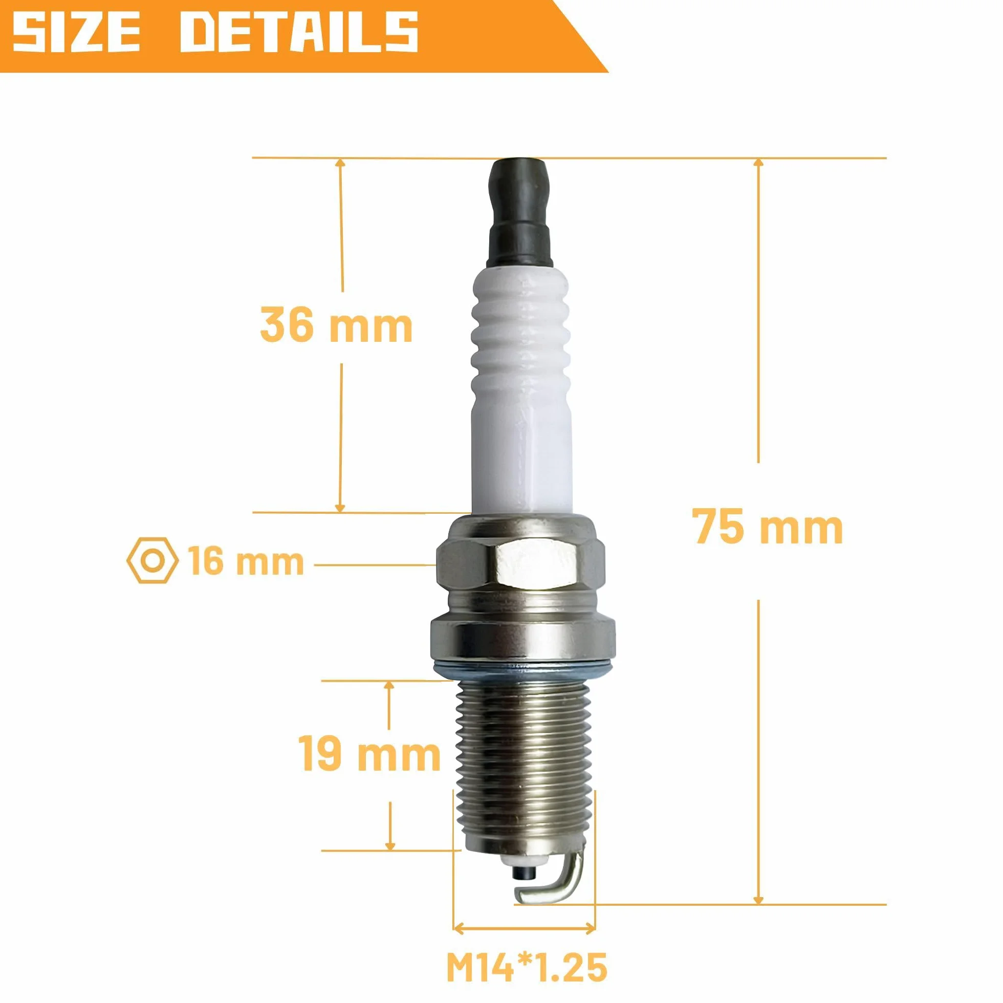 Świeca zapłonowa do Briggs & Stratton 491055S – zamiennik do Champion RC12YC NGK BCPR5E K5RTC zestaw 3 sztuki