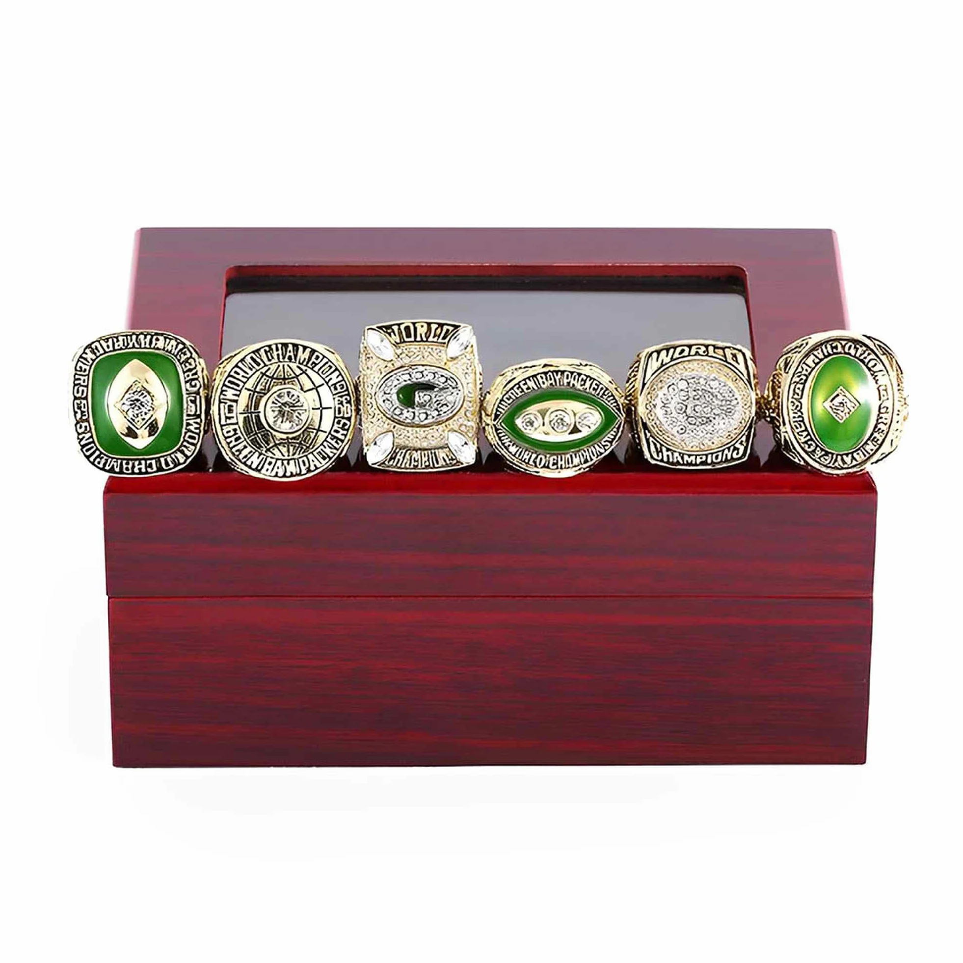 Zestawy pierścieni mistrzowskich Green Bay Packers Rugby Champion Ring Super Bowl FFL Pamiątkowe kolekcje Prezenty dla kowbojskich męskich ojców