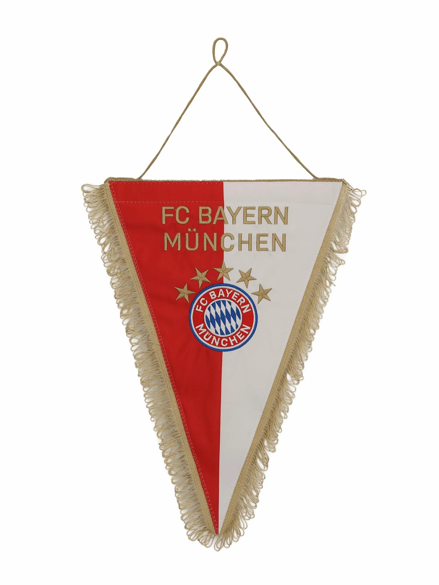 FC Bayern Monachium Sztandar z jedwabiu Czerwony/Biały | Piłka nożna