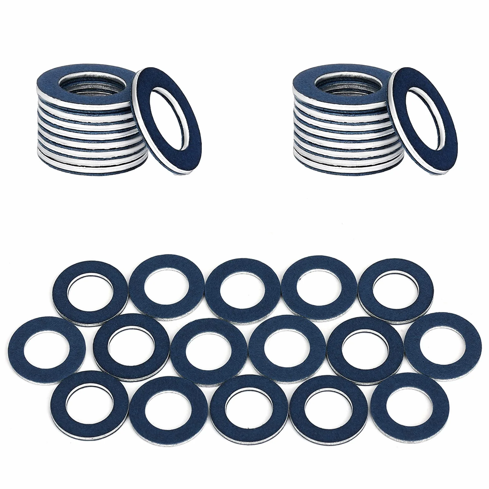 AIEX 12mm Aluminiowe Uszczelki Korka Spustowego Oleju do Toyota Lexus Scion 15 szt.