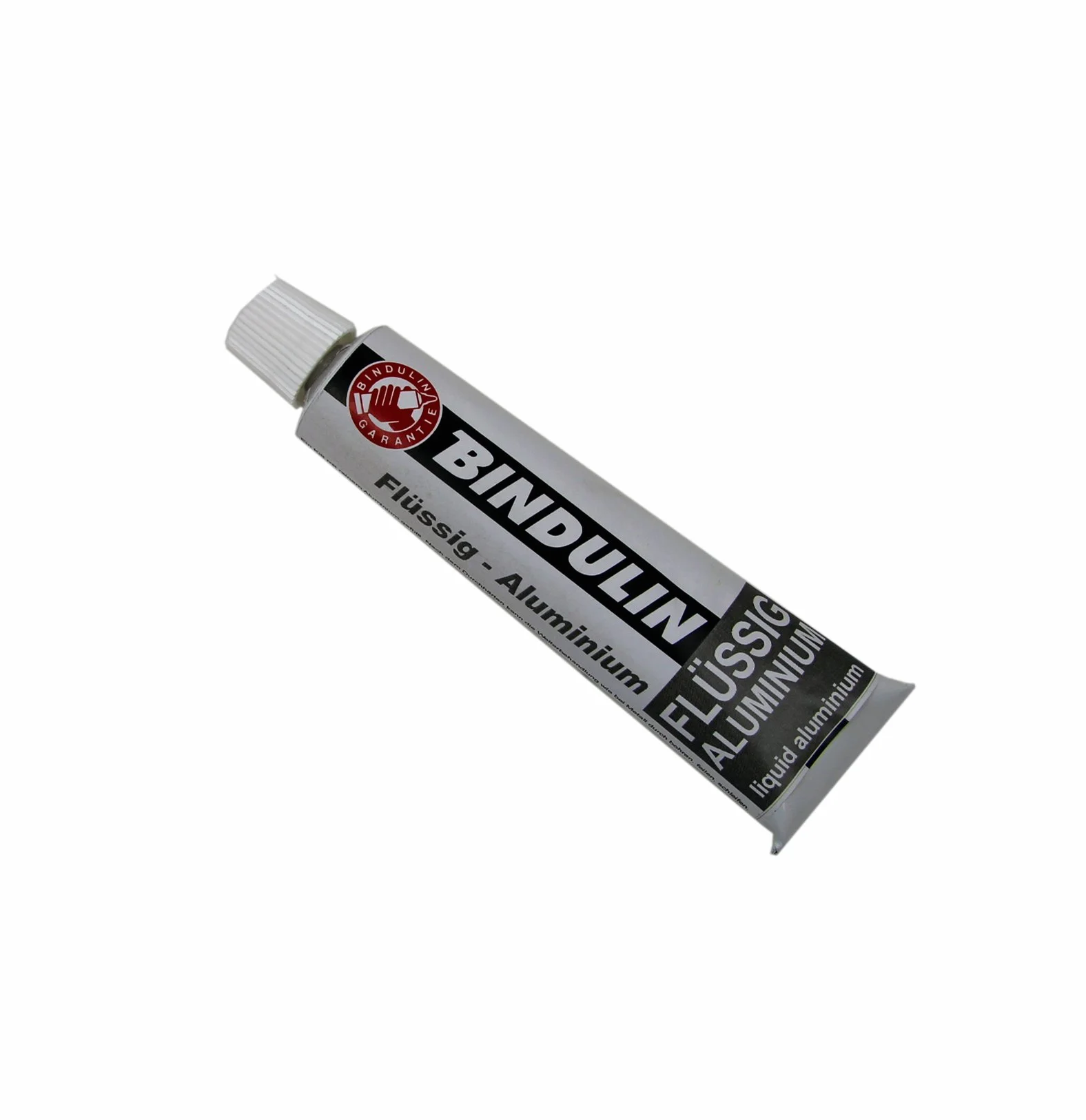 Bindulin Płynne aluminium 60 g – gotowa do użycia masa naprawcza ściany z żywicy syntetycznej – nadaje się do samochodów, samochodów, sportów wodnych, morskich, felg, polowań, modelarstwa – produkt