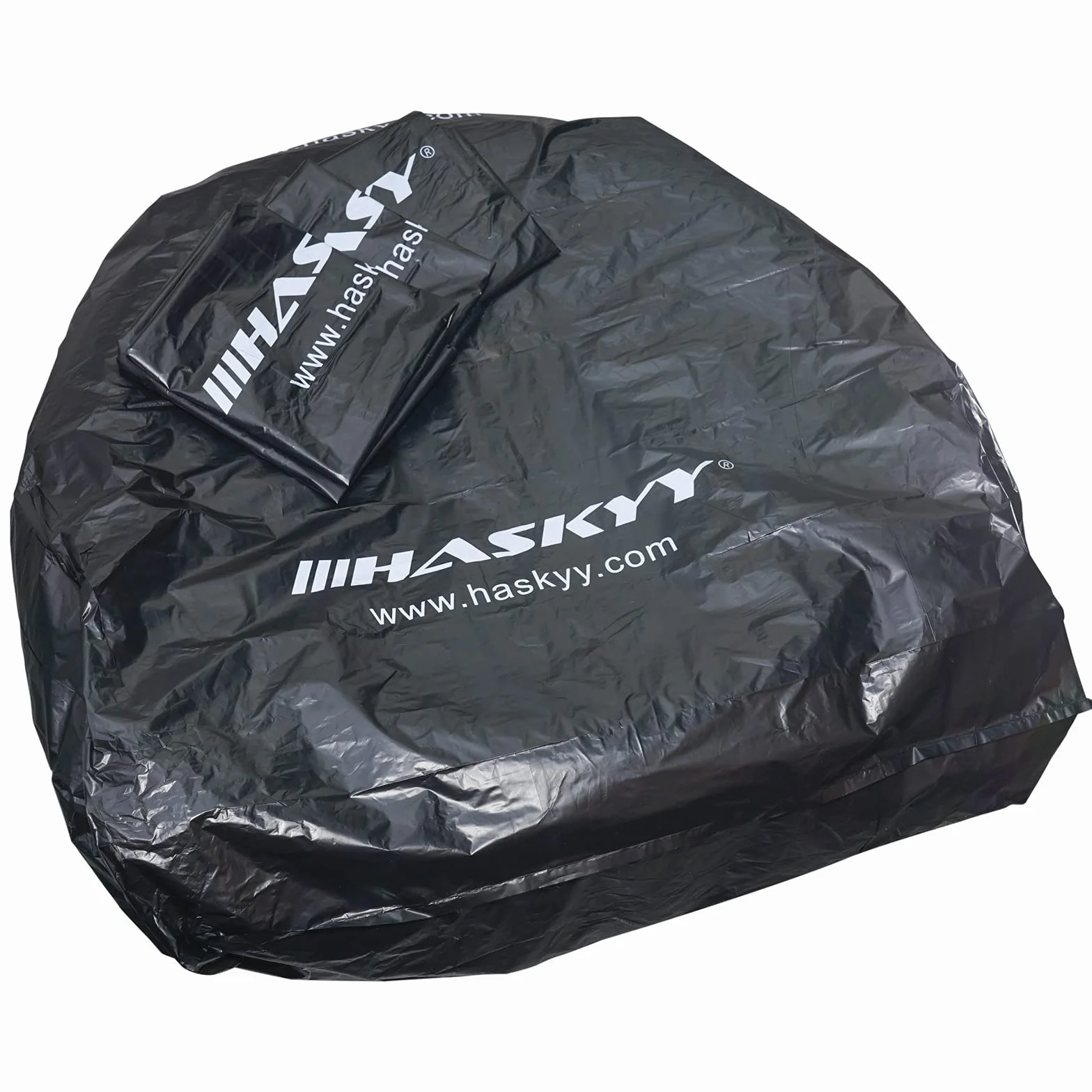 HASKYY XXL Zestaw worków na opony 4-częściowy 110x110cm do 22 cali Premium Pokrowce na opony, zestaw toreb do przechowywania, transportu i przechowywania opon - CZARNY