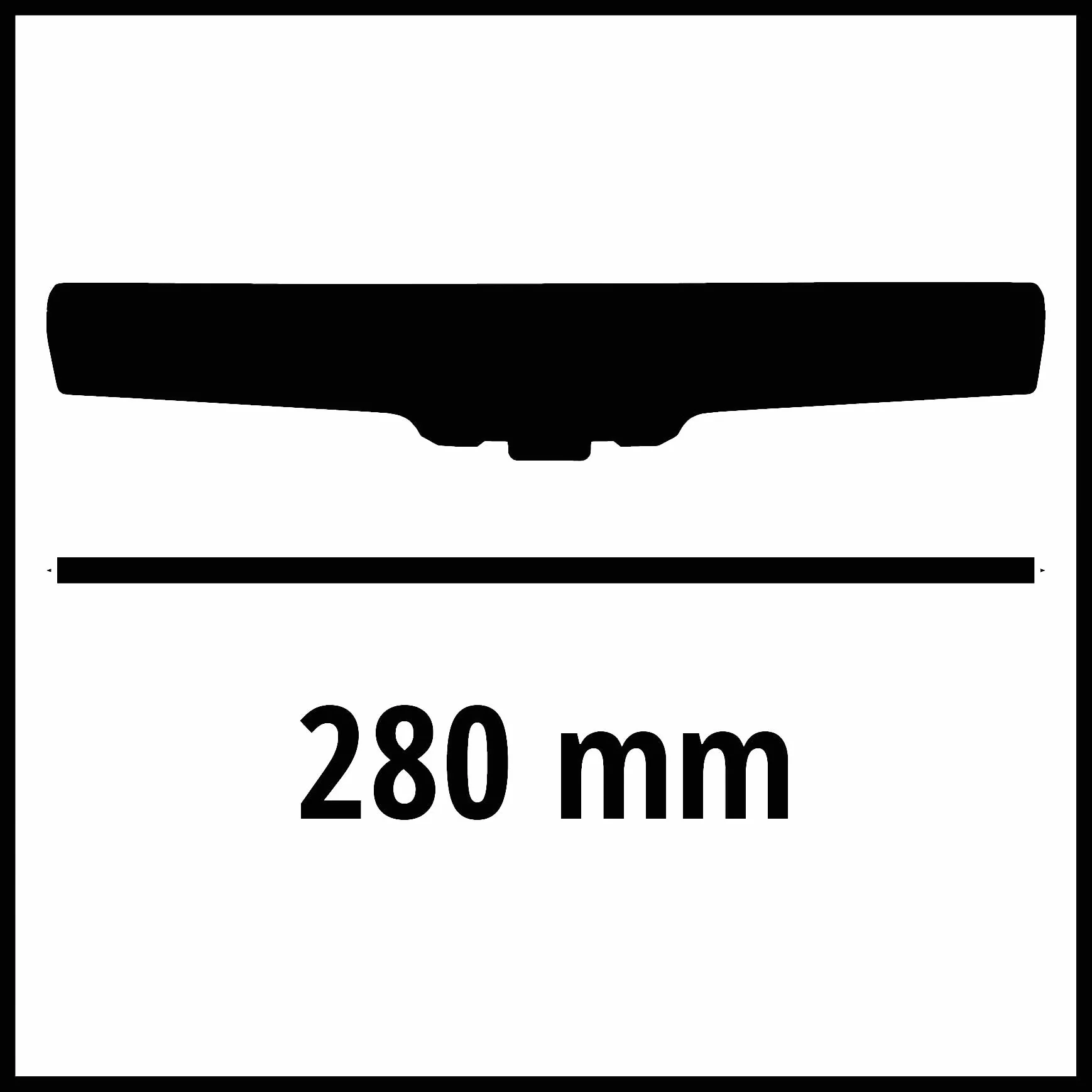 Oryginalna wymienna dysza Einhell 280 mm (akcesorium do czyszczenia szyb, pasuje do akumulatorowego czyszczenia szyb Einhell BRILLIANTO, dysza ssąca o szerokości 280 mm, czyszczenie bez smug)