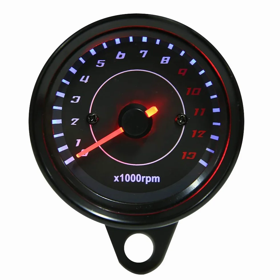 Obrotomierz elektroniczny-obrotomierz KIMISS Obrotomierz motocyklowy, uniwersalny obrotomierz DC 12V Podświetlenie LED Obrotomierz motocyklowy Elektroniczny obrotomierz Elektroniczny miernik