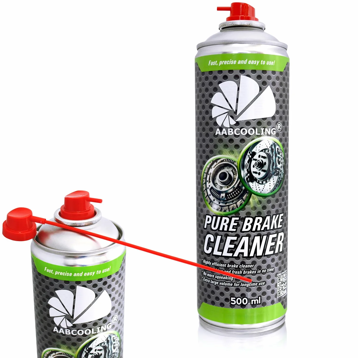 3x AABCOOLING Zmywacz do hamulców 500ml Środek do Czyszczenia części, felg, tarcz klocków i zacisków, Mocne odtłuszczanie, Szybkie odparowanie, Redukuje pisk, Poprawia skuteczność hamowania