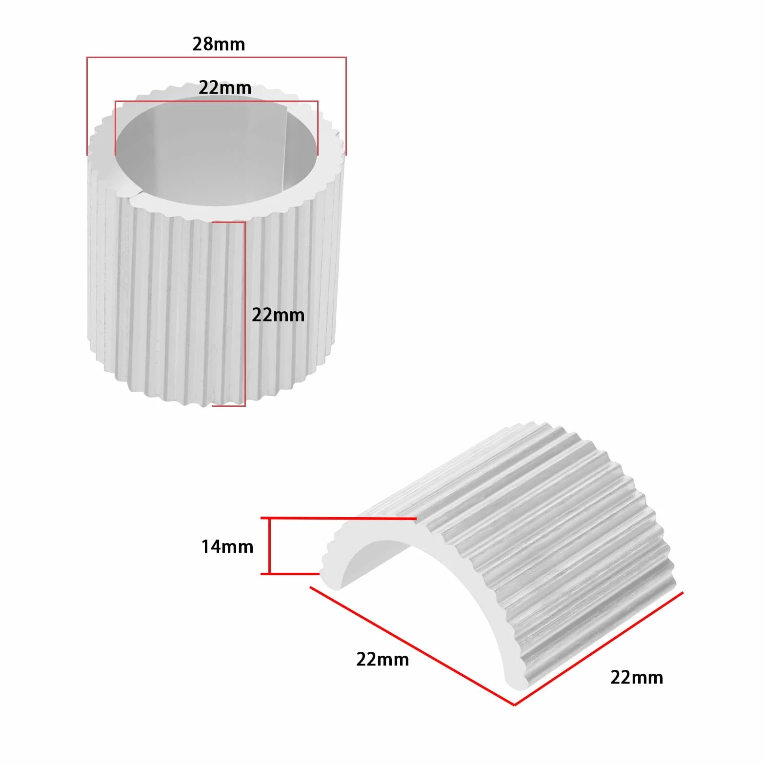 4 szt. podkładki na kierownicę rowerową ze stopu aluminium, podkładki dystansowe, konwersja 28 mm na 22 mm, uszczelka, srebrne