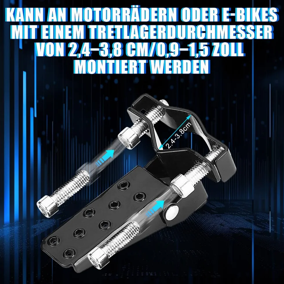 Podnóżki motocyklowe, podnóżki, rowery, pedały motocyklowe, pedały podnóżkowe, czarne, stylowe, montowane bezpośrednio w wygodnym punkcie obrotowym, wykonane z wytrzymałego metalu (czarne)