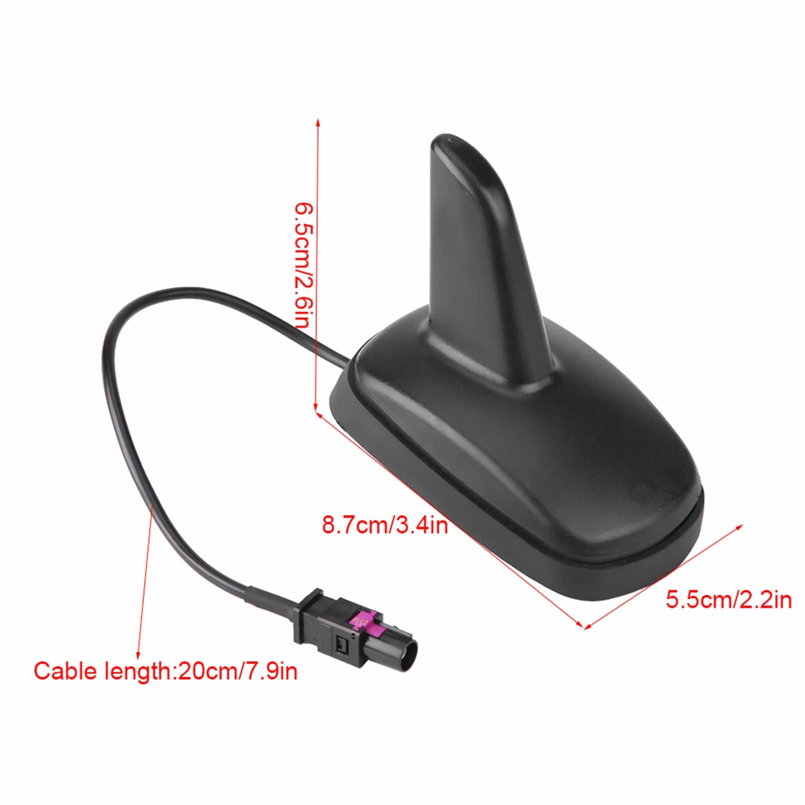 Antena samochodowa TKSE, antena dachowa samochodowa Antena płetw rekina dla 5 6 6R A3 A4 A6 Seat Fakra