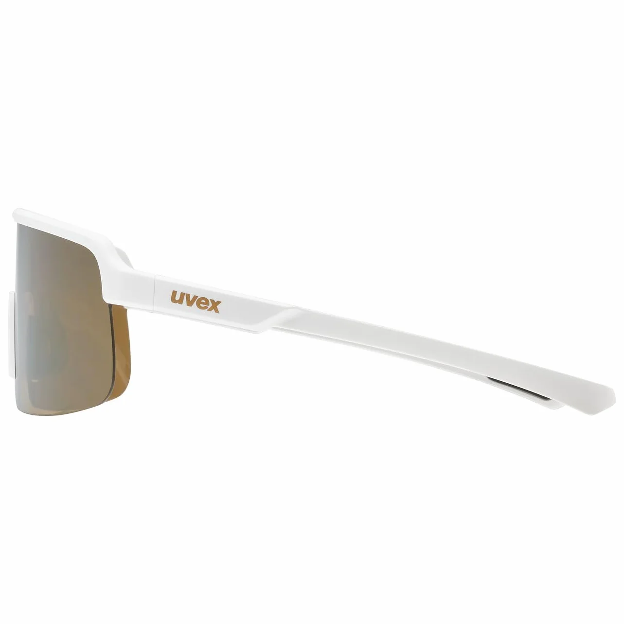 uvex dyrt, okulary sportowe unisex-dorosły, white matt/gold mirror, one size