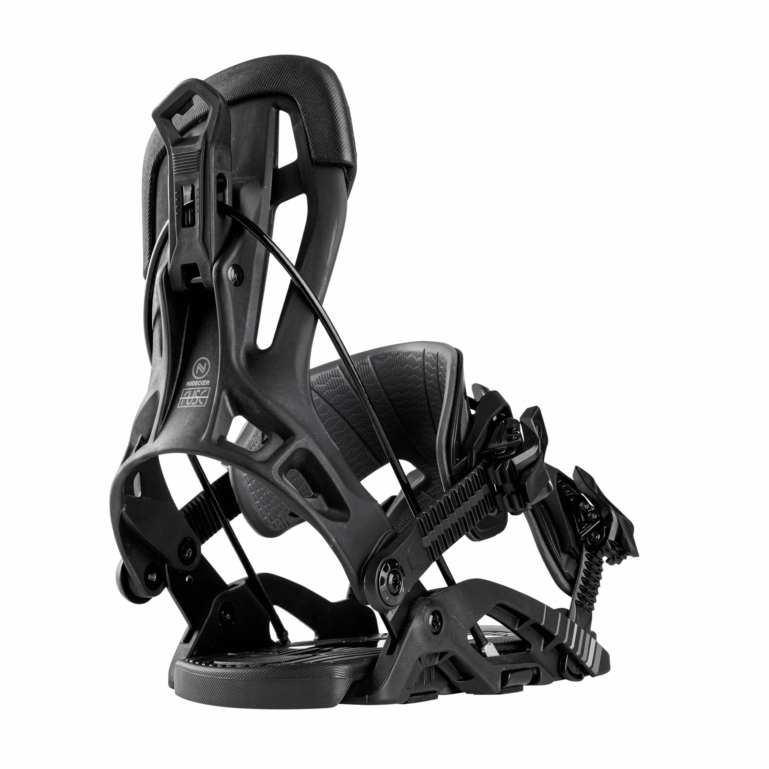 Nidecker Flow Fuse Snowboard Bindings – Speed-Entry Fusion PowerStrap & Glass Filled nylonowa płyta bazowa
