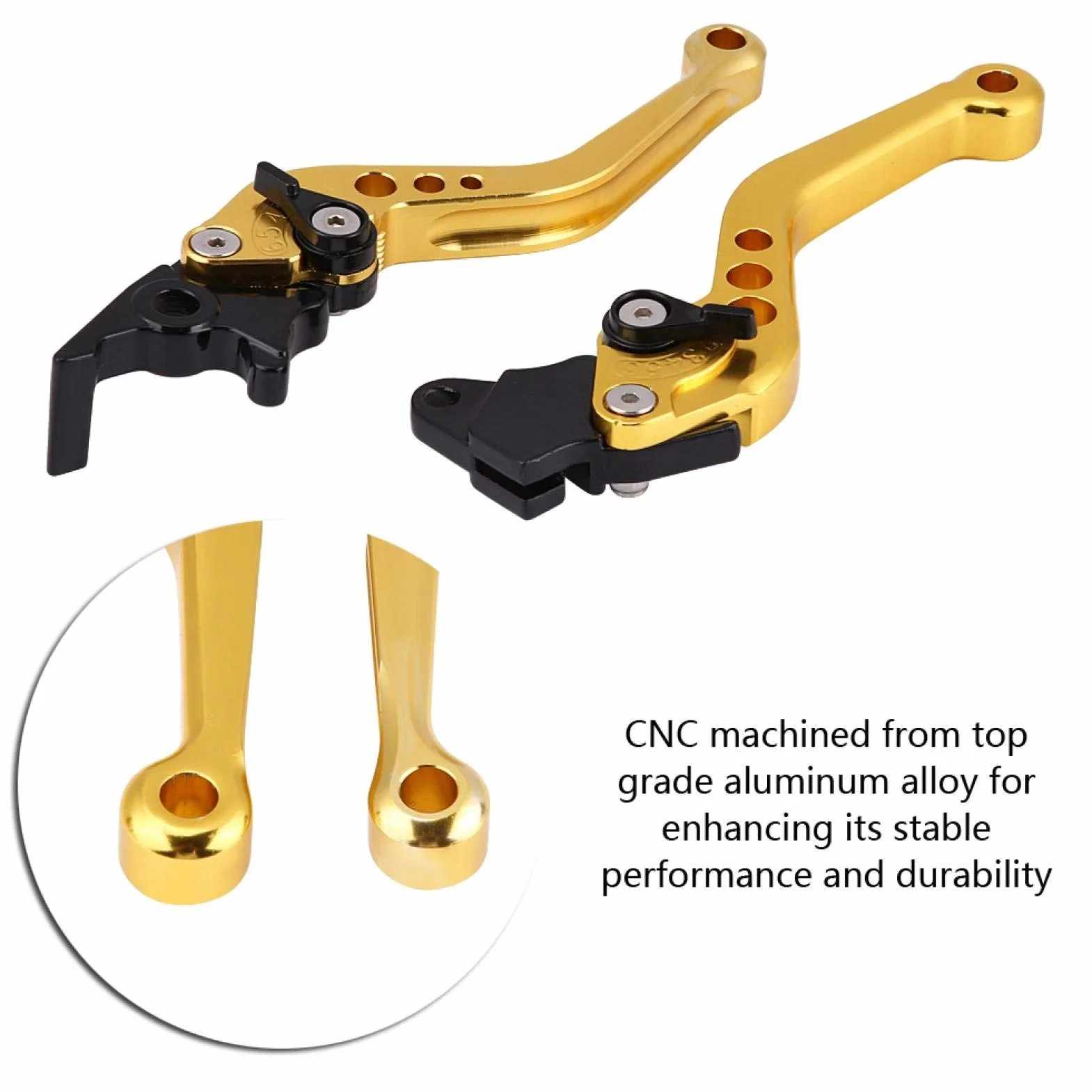 Dźwignia Hamulca Sprzęgła Para 22mm 7/8" CNC Aluminium Uchwyt Dźwigni Hamulca Bębnowego Sprzęgła Motocykla Uniwersalna Dźwignia Hamulca Sprzęgła Z Wyłączeniem YZF R125