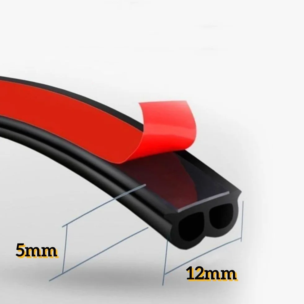 20 m EPDM gumowa uszczelka drzwi samochodowych, 12 mm x 5 mm, taśma uszczelniająca w kształcie litery B, izolacja akustyczna do wnętrza samochodu, mata izolacyjna do maski, komory silnika,