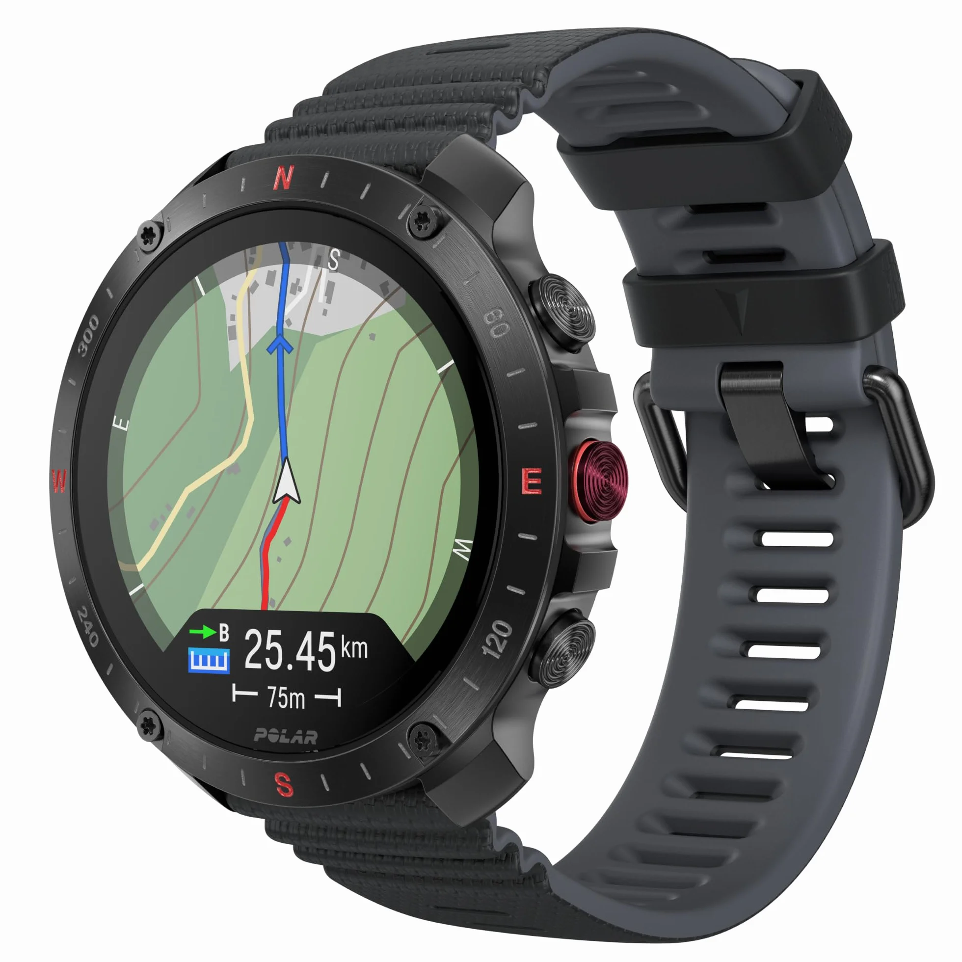 Polar Grit X2 Pro z GPS klasy premium – wytrzymały zegarek outdoorowy. Zaawansowana nawigacja i monitorowanie danych, sensor tętna i inne bioczujniki zaprojektowane dla najlepszej wydajności