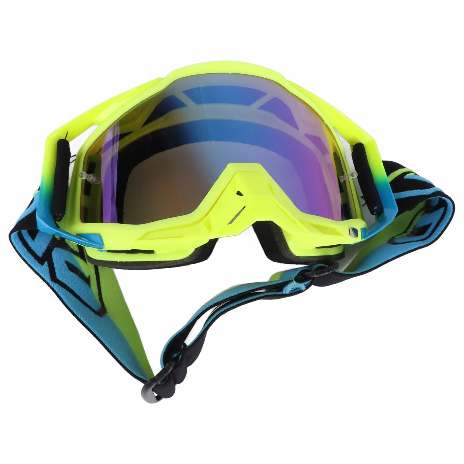 Drfeify Gogle Motocyklowe, Pyłoszczelne, Wiatroszczelne i Chroniące Przed Promieniami UV Gogle Motocrossowe do Jazdy na Nartach, z lekką ramką z TPU i wyściółką z Gąbki o Szerokim Polu